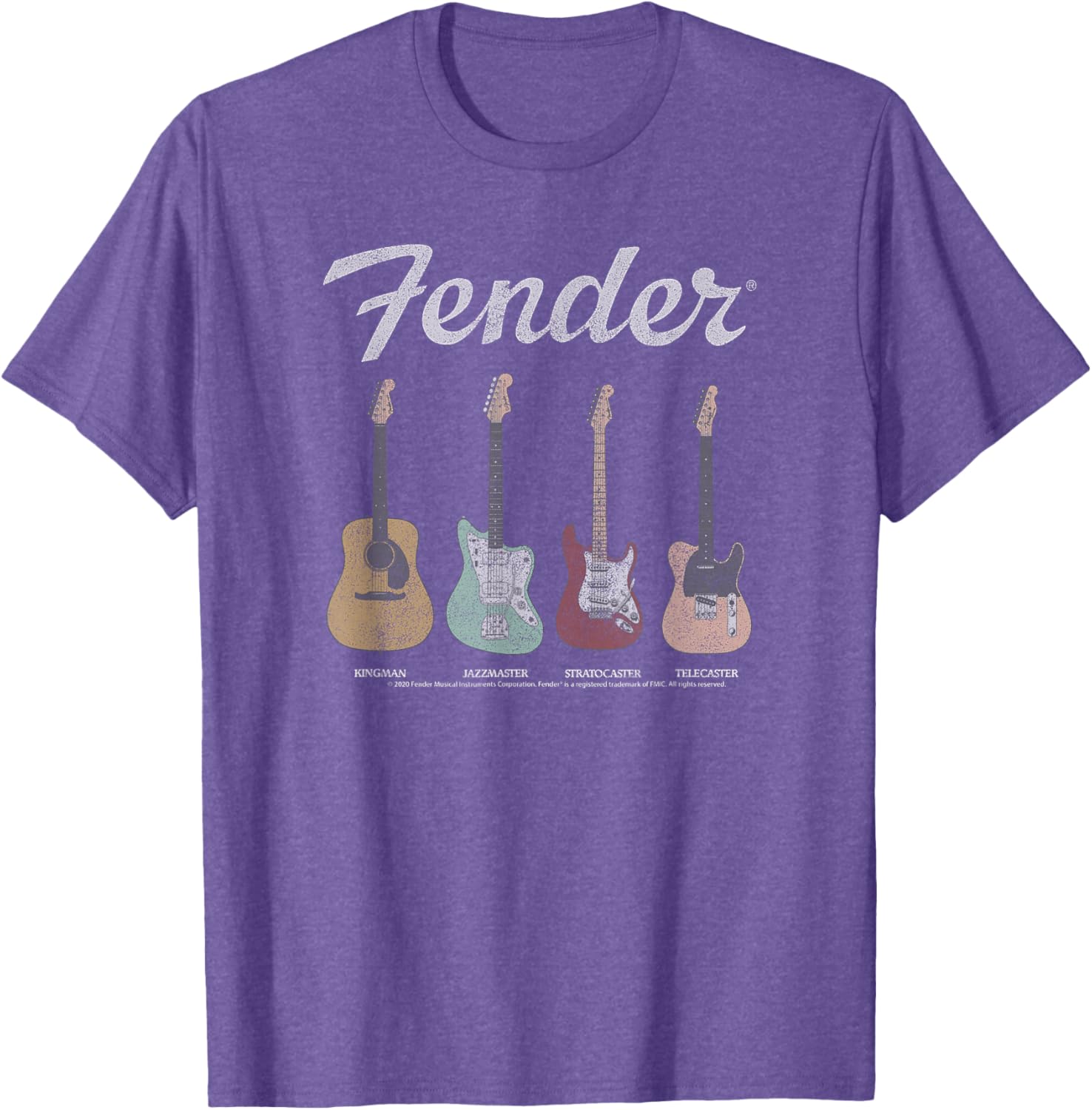 Fender Vintage Guitar Lineup T-Shirt for Music Lovers and Guitarists - 10