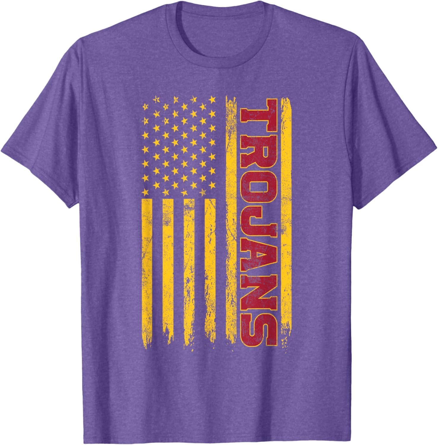 USC Trojans American Flag T-Shirt for Sports Fans and Outdoors Fun - 10