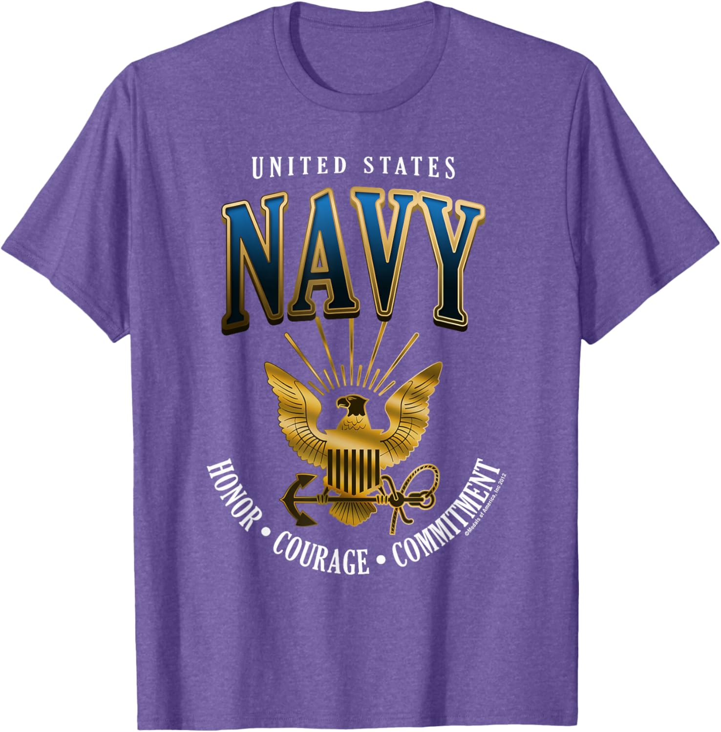 United States Navy Honor Courage Commitment T-Shirt for Proud Fans - 10