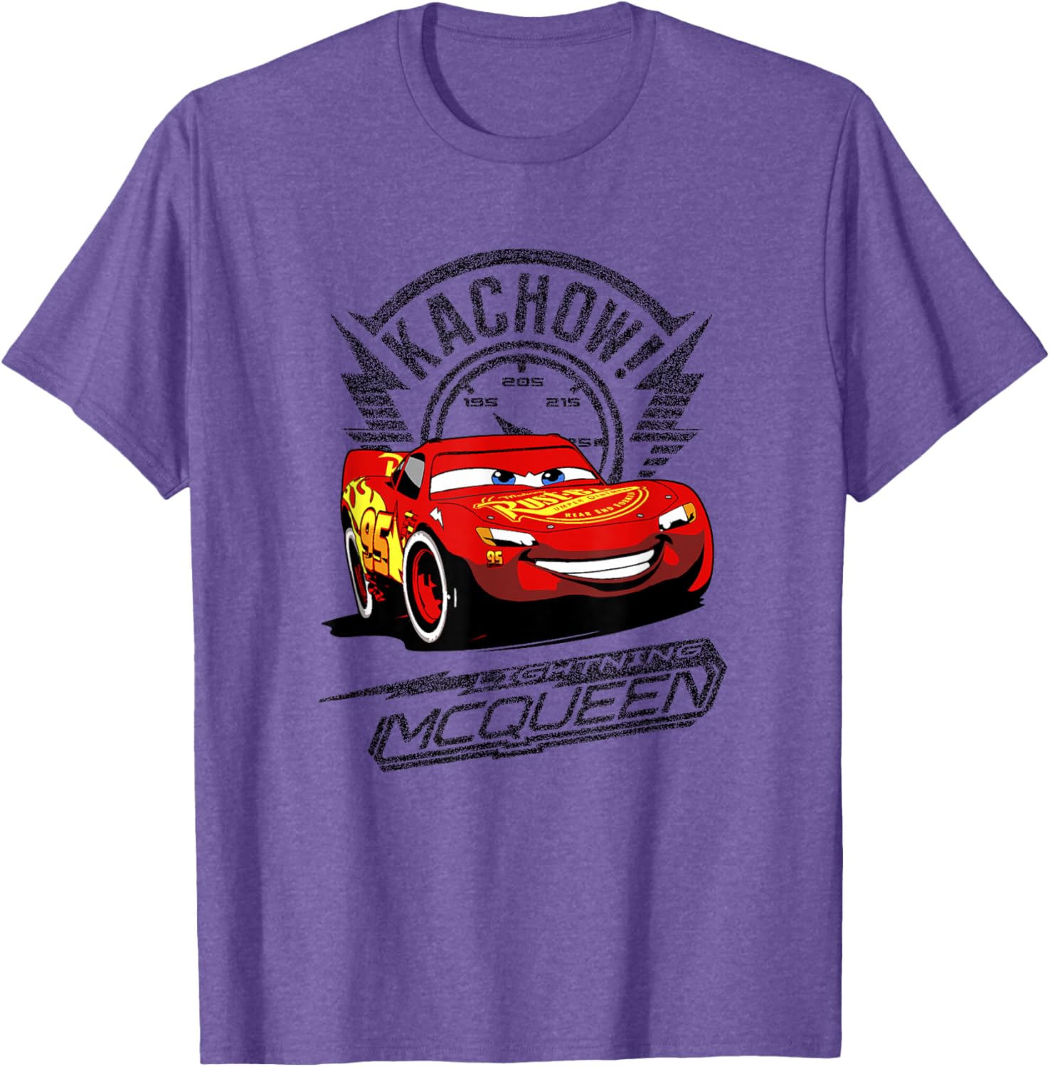 Disney Pixar Cars Lightning McQueen Kachow Retro T-Shirt for Fans - 10