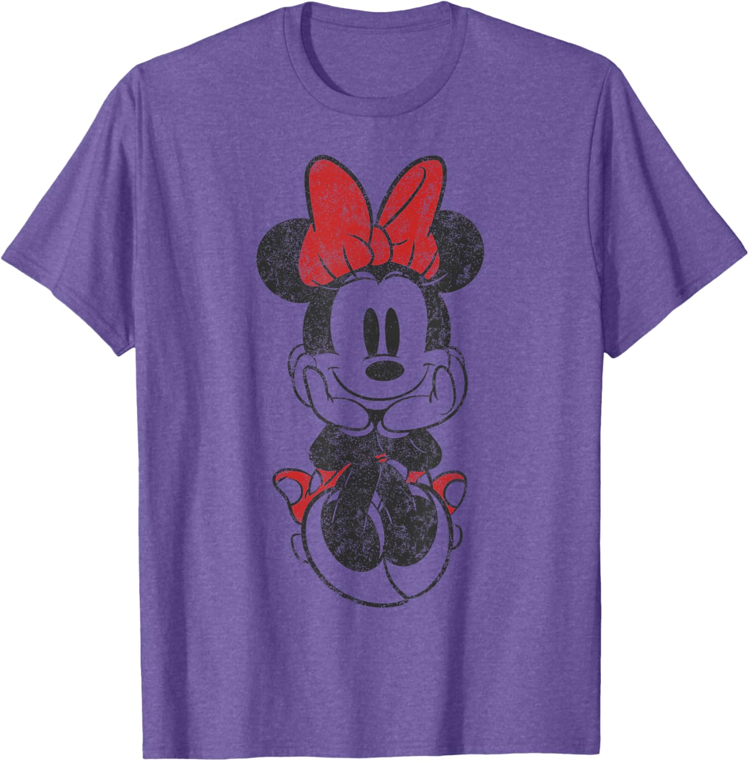 Vintage Minnie Mouse Sitting T-Shirt Featuring Disney Mickey And Friends - 7