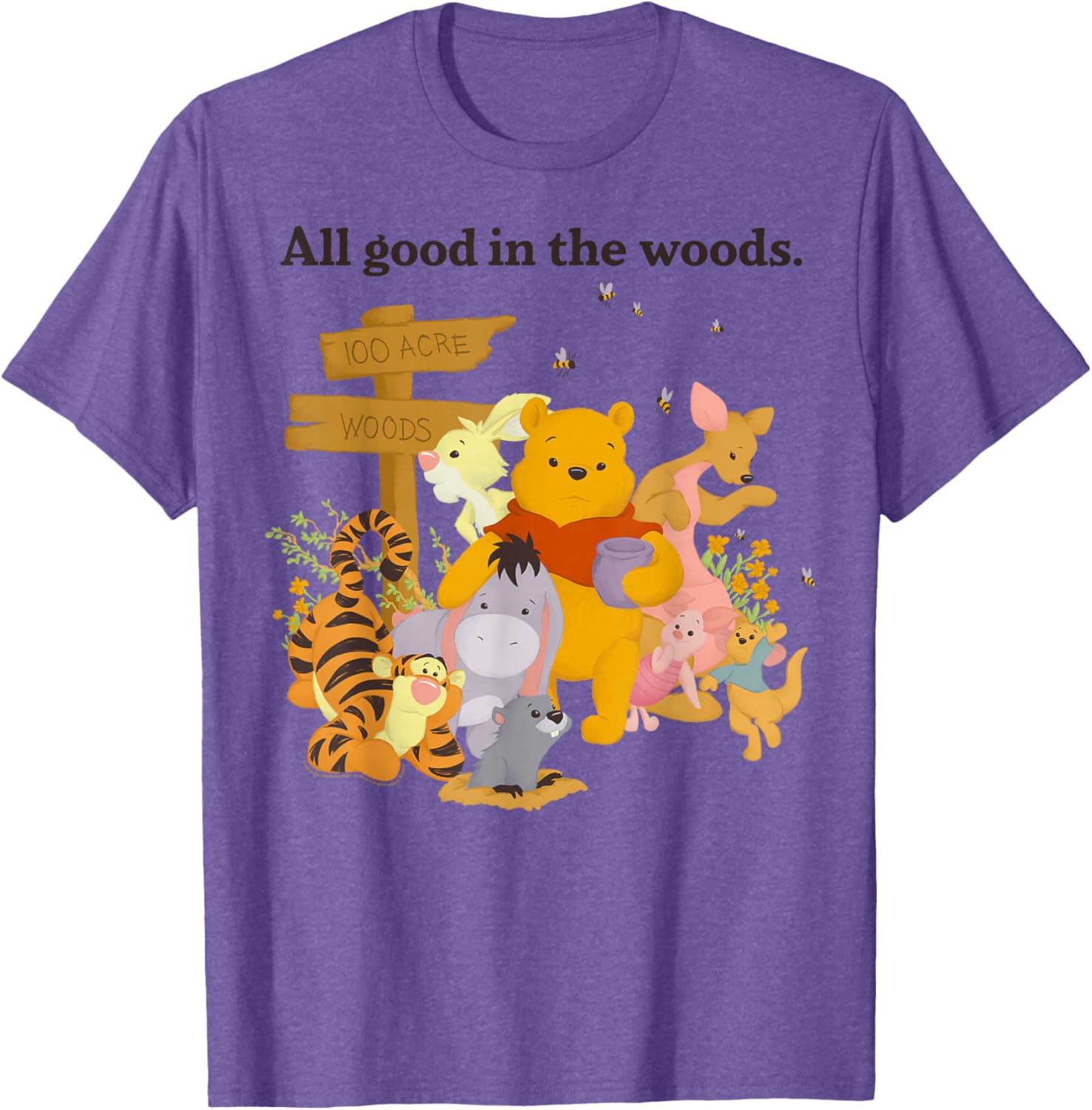 Disney Winnie The Pooh All Good In The Woods T-Shirt for Kids and Adults - 6