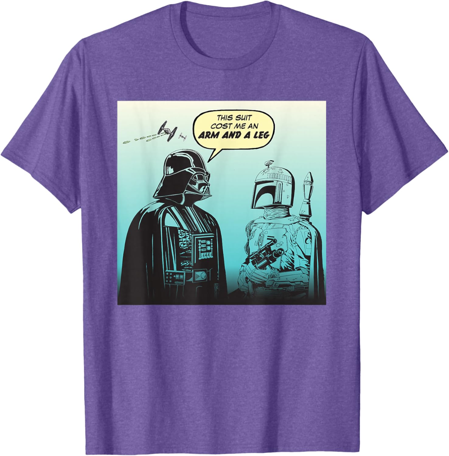Star Wars Funny Darth Vader and Boba Fett Comic T-Shirt for Fans - 18