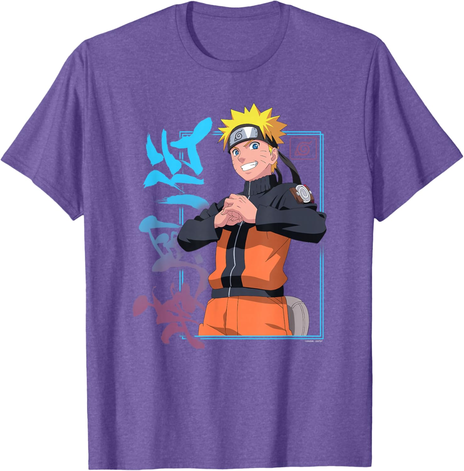 Naruto Shippuden Kanji Frame T-Shirt for Anime Fans - Stylish Apparel - 1