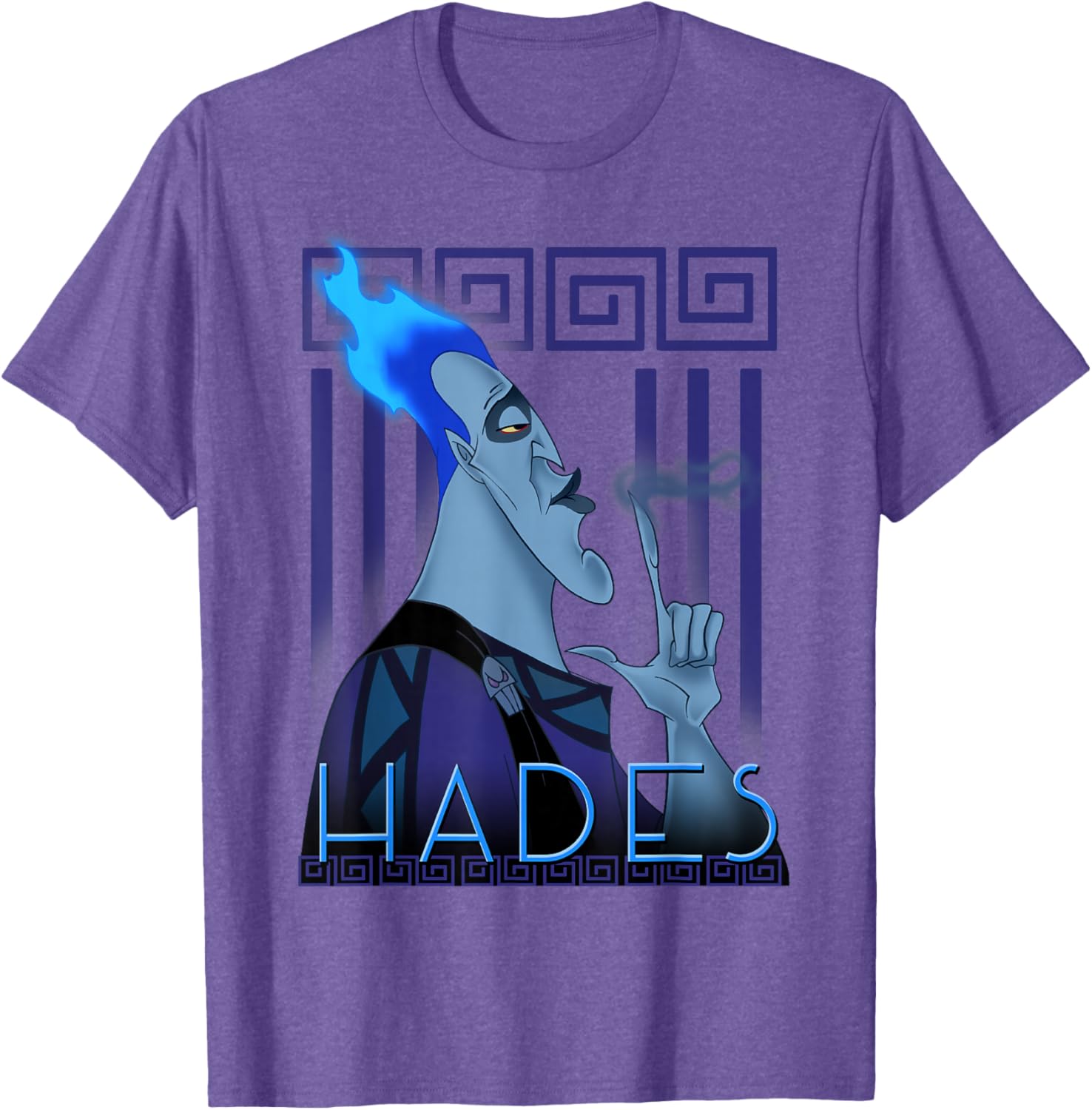 Disney Hercules Hades Geometric Portrait Graphic T-Shirt for Fans - 6