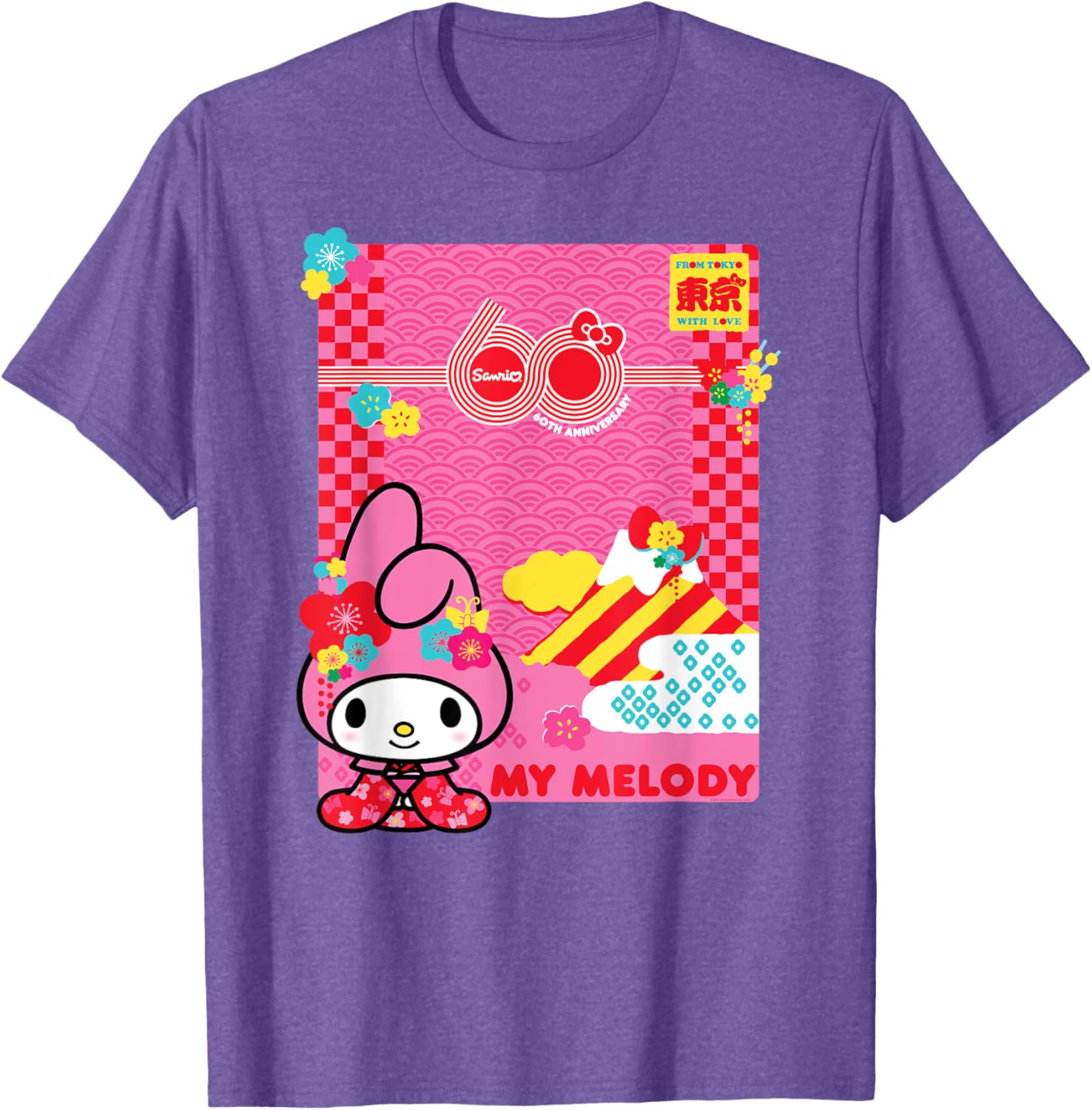 My Melody Sanrio 60th Anniversary T-Shirt for Fans and Collectors - 20