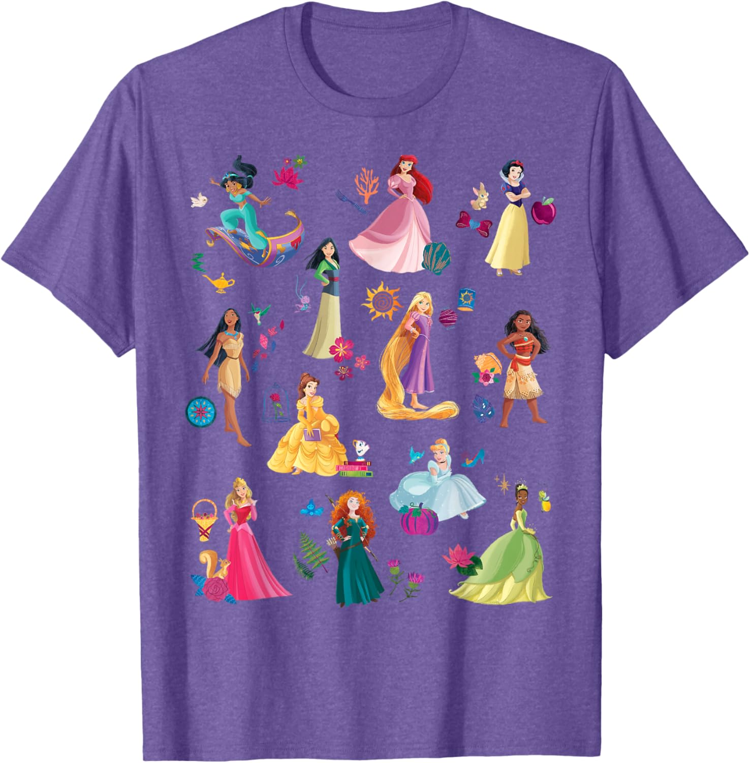 Disney Princess Magical Print T-Shirt for Kids Fun and Fashionable Wear - 21