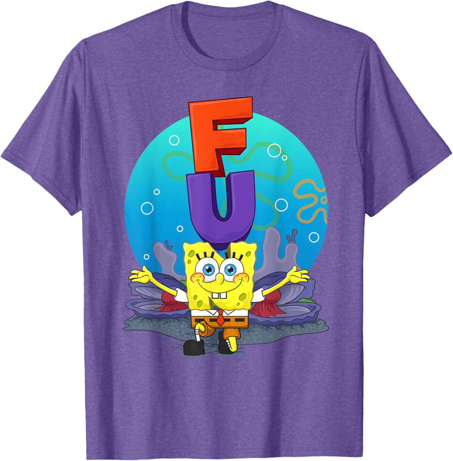 Mademark SpongeBob The F.U.N Song T-Shirt Fun Apparel for Fans - 13