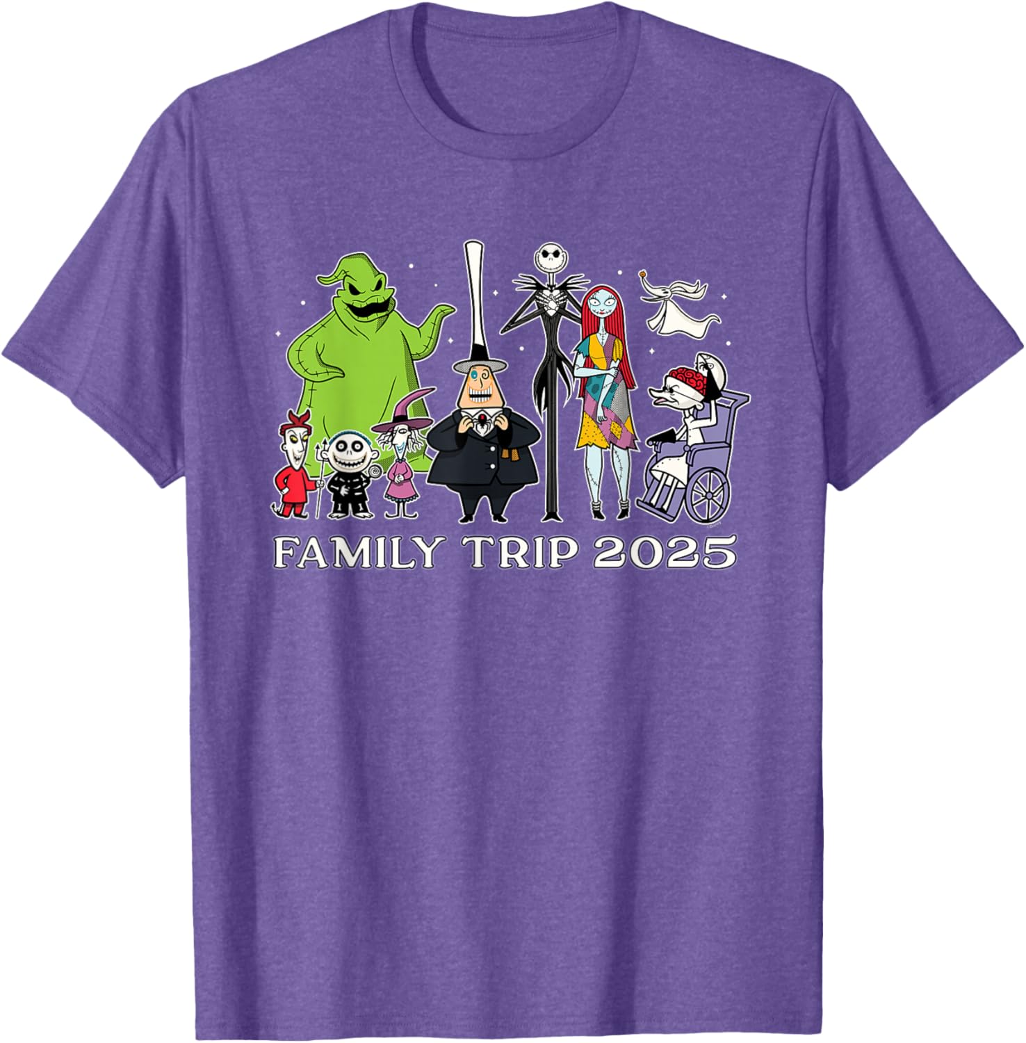 Disney The Nightmare Before Christmas Family Trip T-Shirt 2025 Fun Design - 1