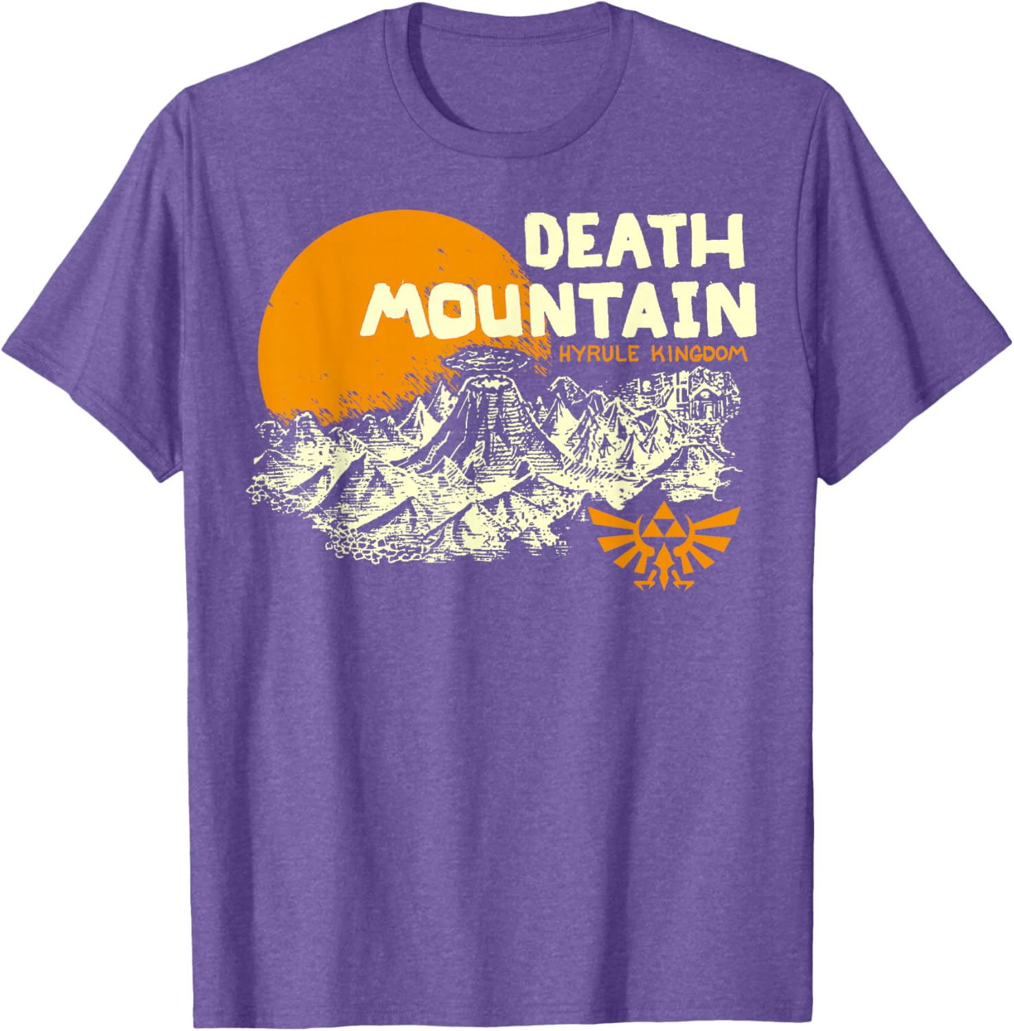 Nintendo Legend of Zelda Hyrule Death Mountain Graphic T-Shirt for Fans - 3