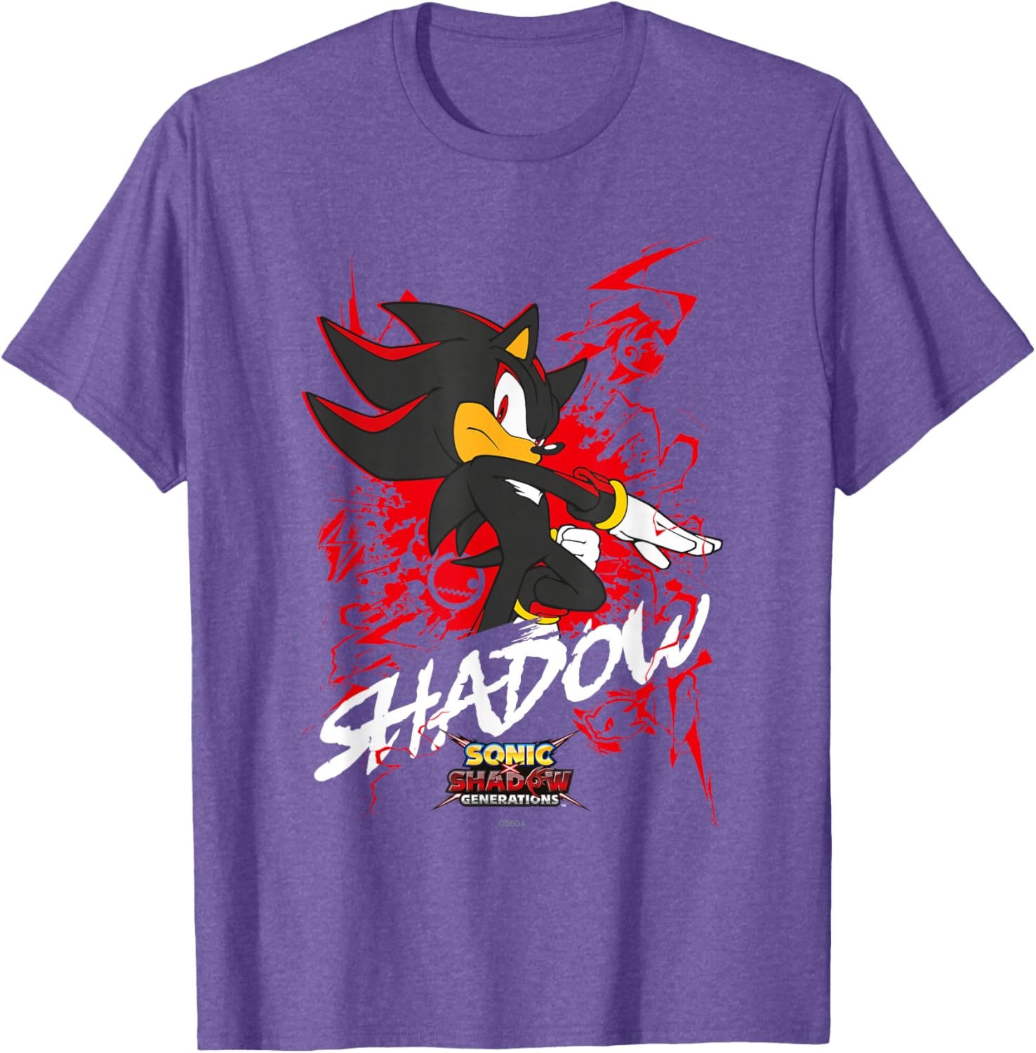 Sonic the Hedgehog Shadow T-Shirt for Fans of Sonic X and Generations - 9