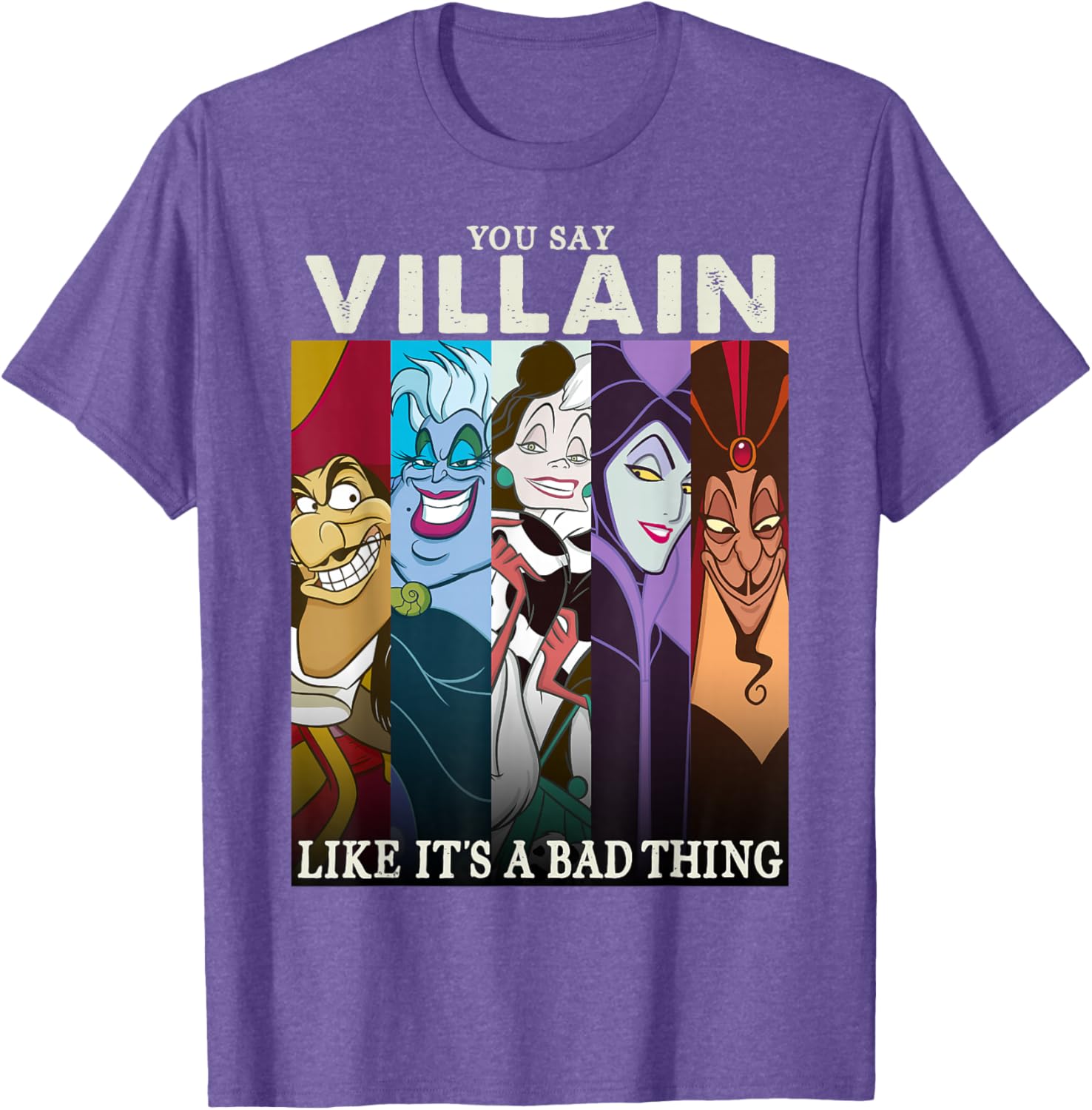 Funny Disney Villains Colorful Graphic T-Shirt for Fans and Collectors - 5