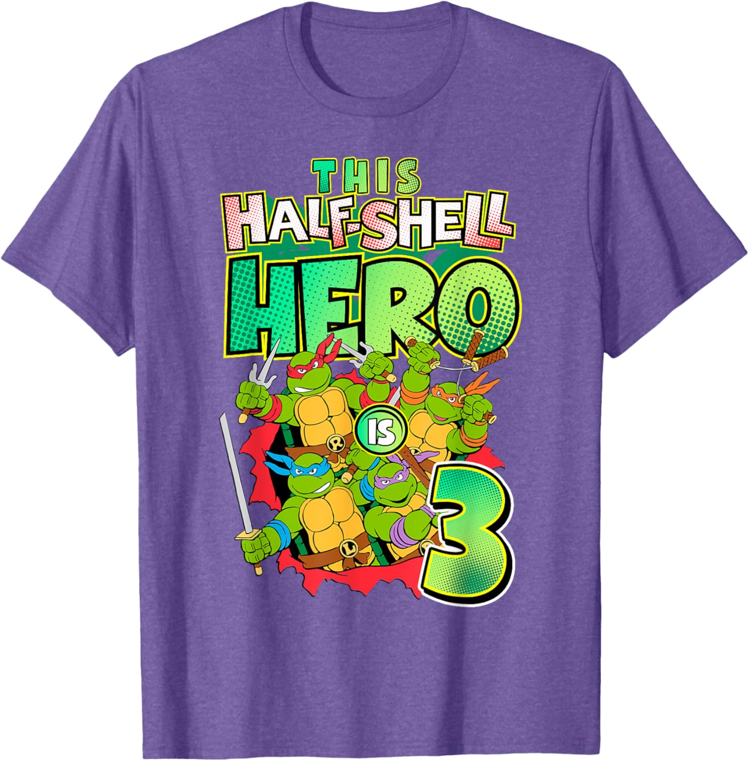 Mademark Teenage Mutant Ninja Turtles This Half Shell Hero T-Shirt - 11
