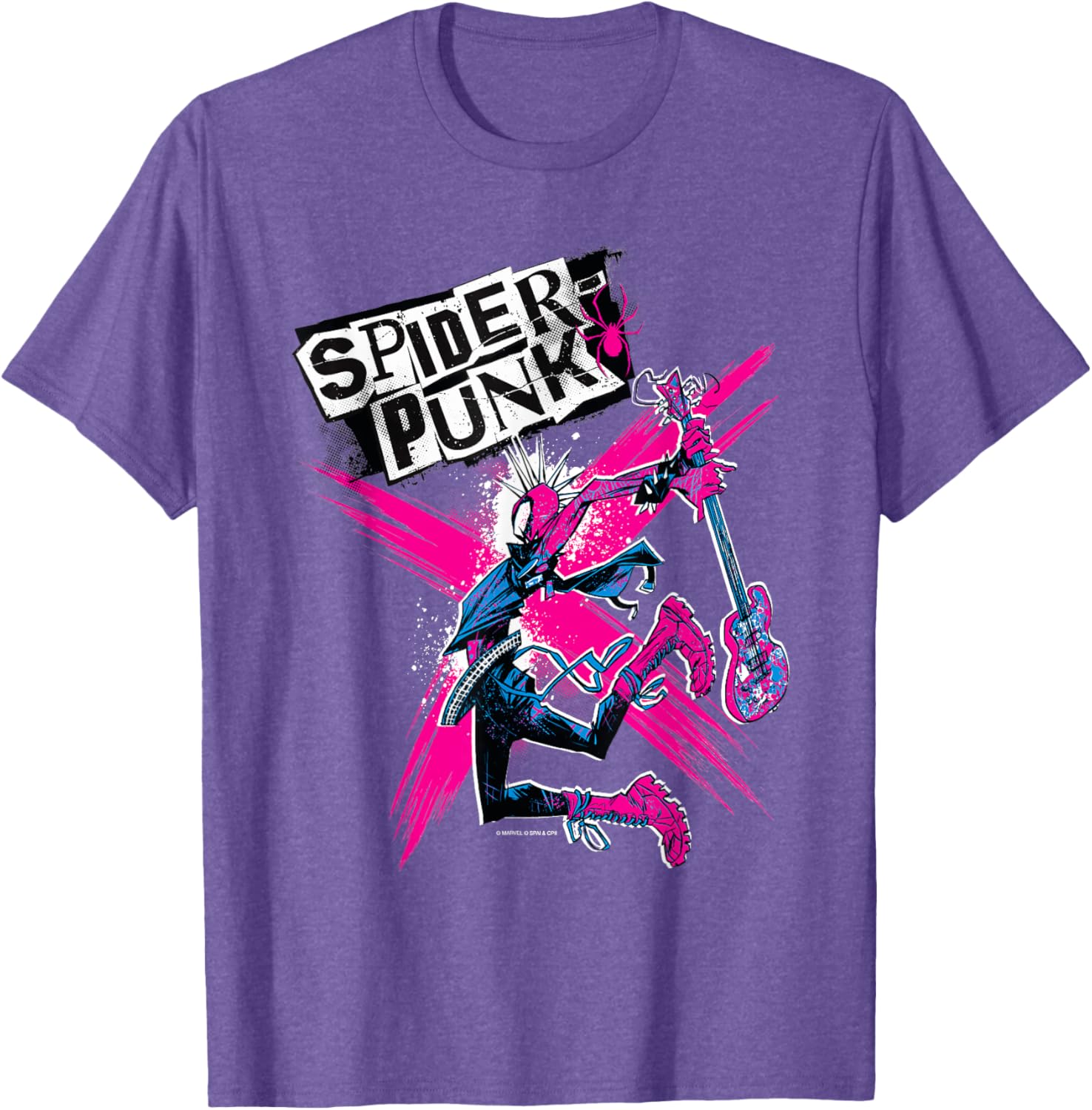 Marvel Spider-Man Across the Spider-Verse Spider-Punk T-Shirt for Fans - 3