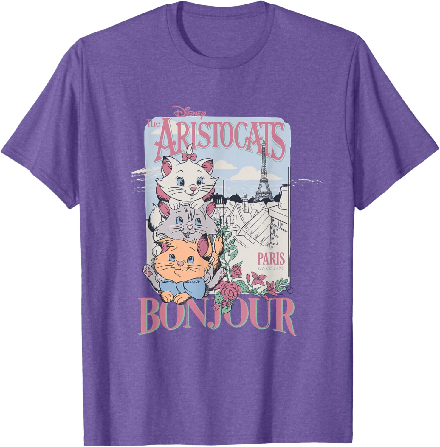 Disney Aristocats Bonjour Paris Vintage T-Shirt for Cat Lovers - 6