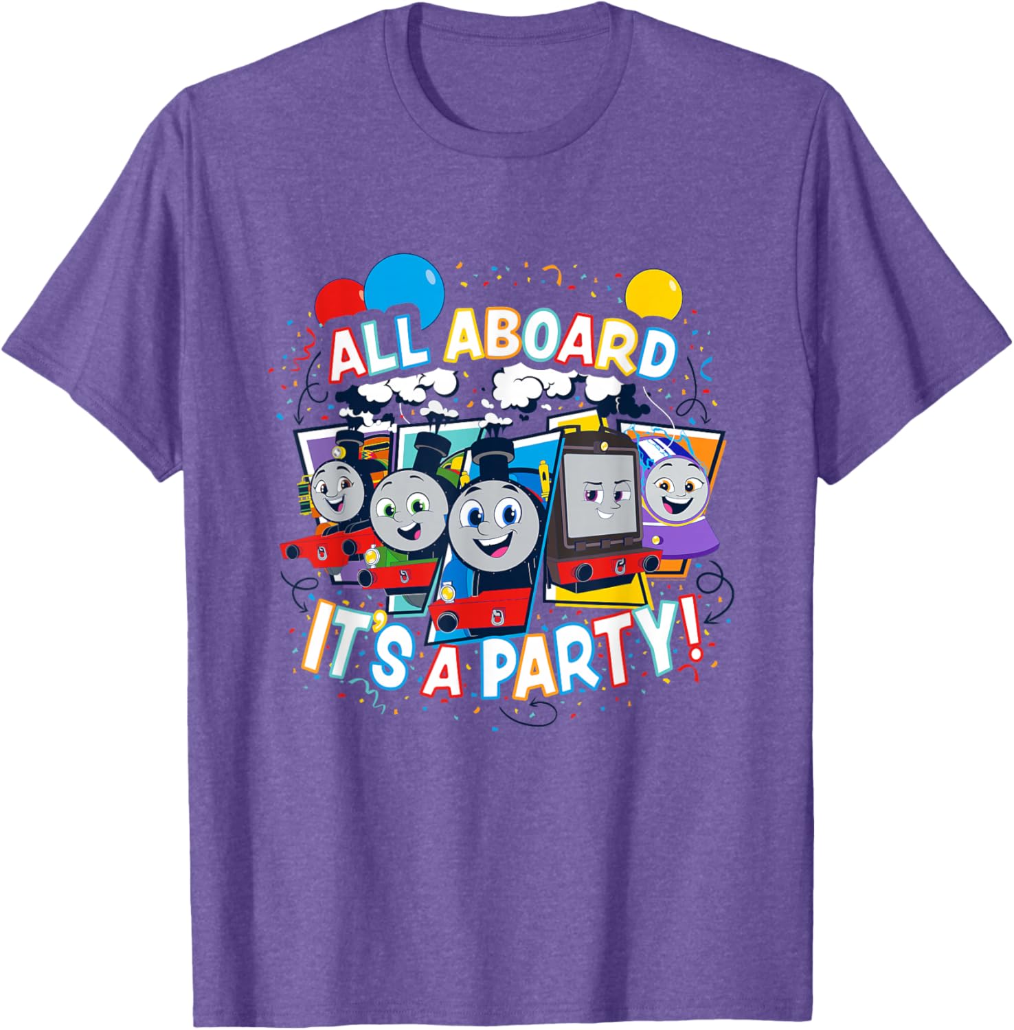 Thomas & Friends All Aboard It's a Party T-Shirt for Kids Fun Fashion - 16