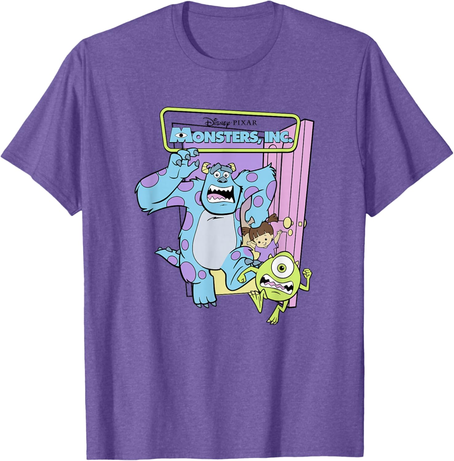 Monsters Inc Sulley Mike Boo Trio Logo T-Shirt for Fans and Collectors - 3
