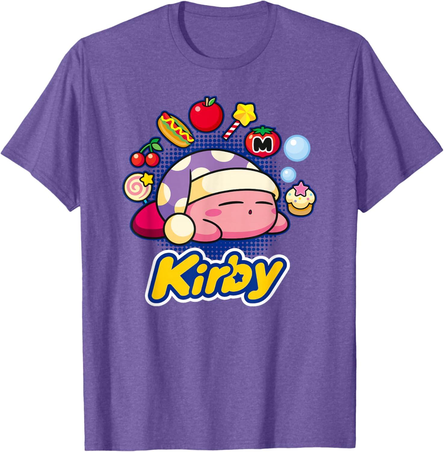 Kirby Dreaming of Tasty Trinkets T-Shirt for Fun and Fashion Lovers - 6
