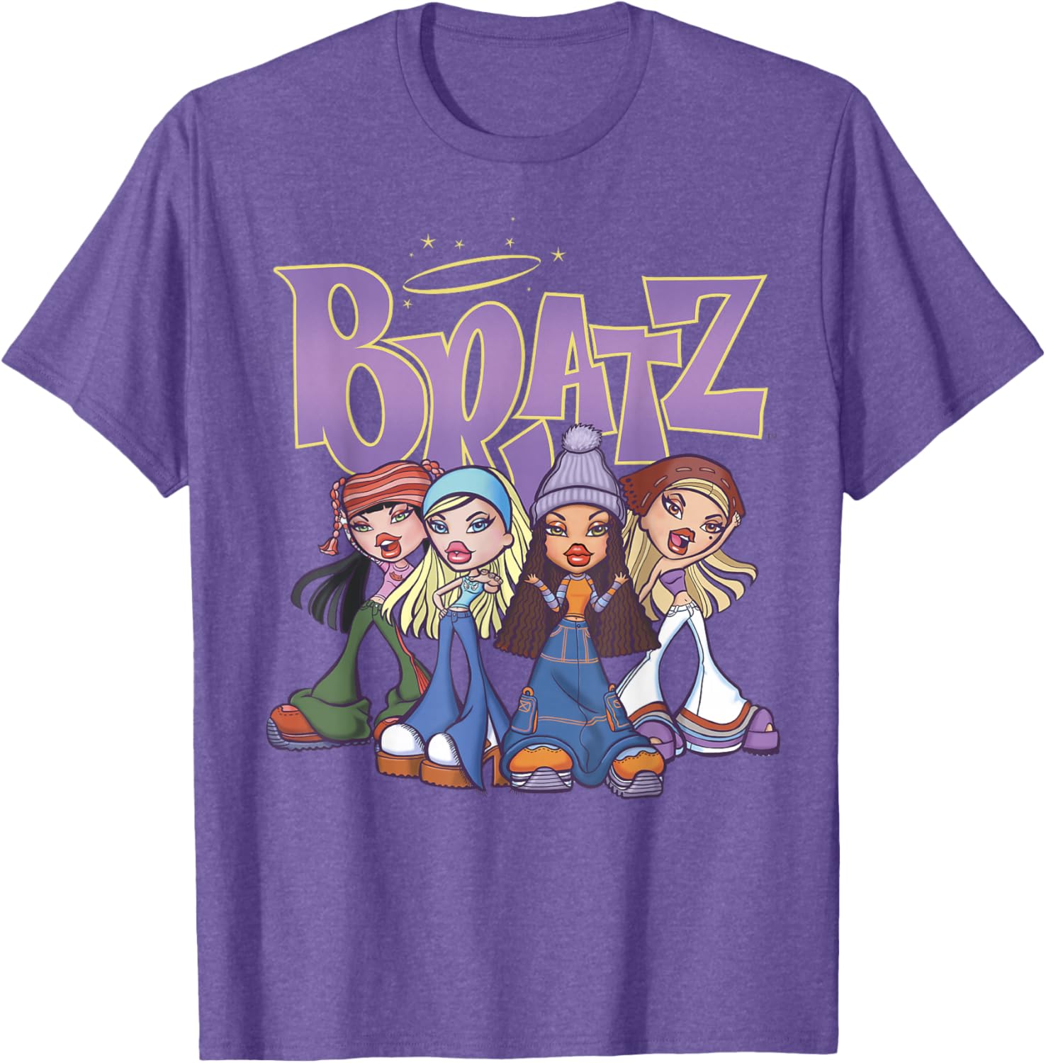 Bratz Original Four Group Shot Logo T-Shirt for Trendy Fashion Lovers - 10