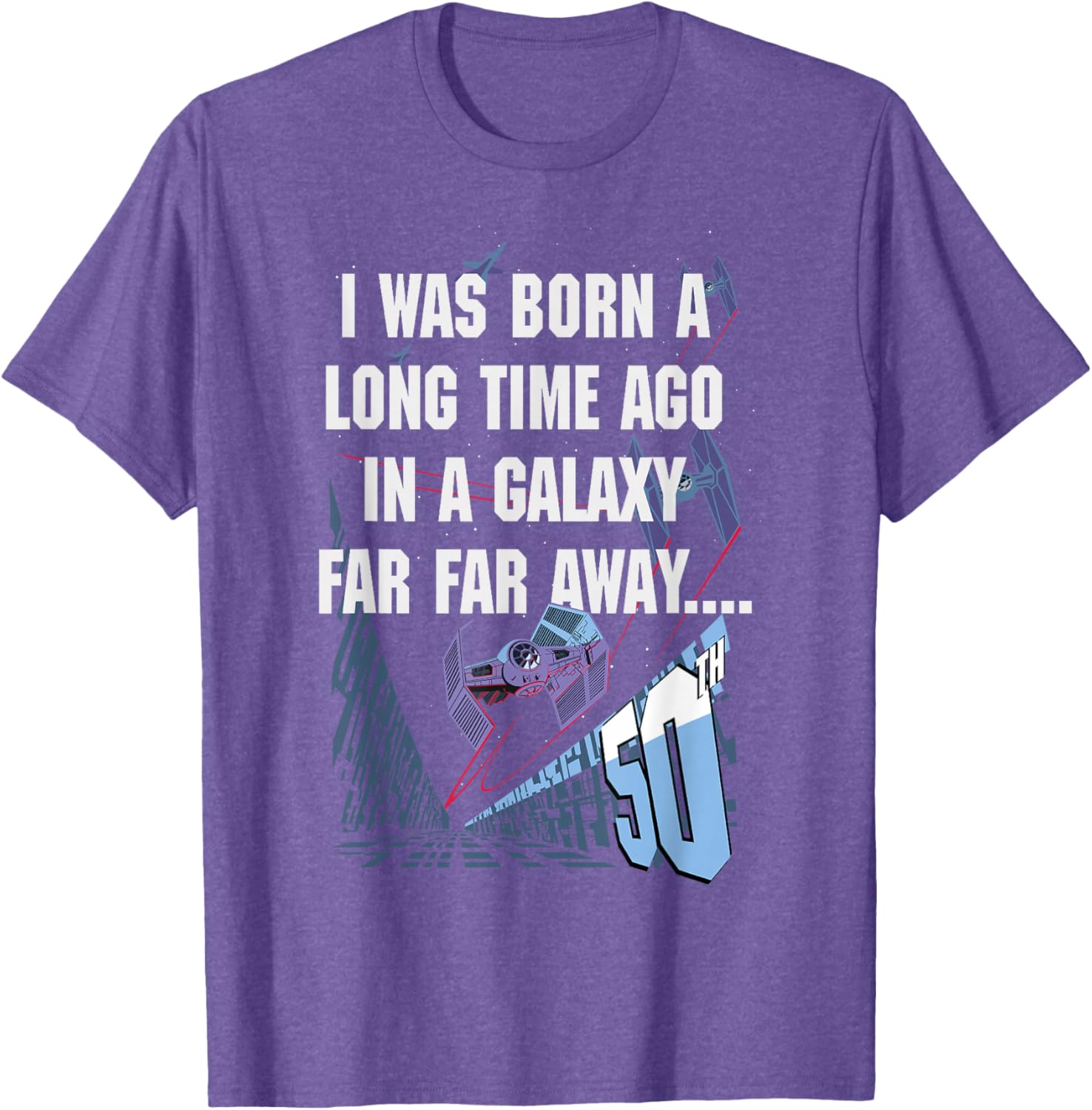 Star Wars 50th Birthday T-Shirt I Was Born A Long Time Ago Fun Gift - 6