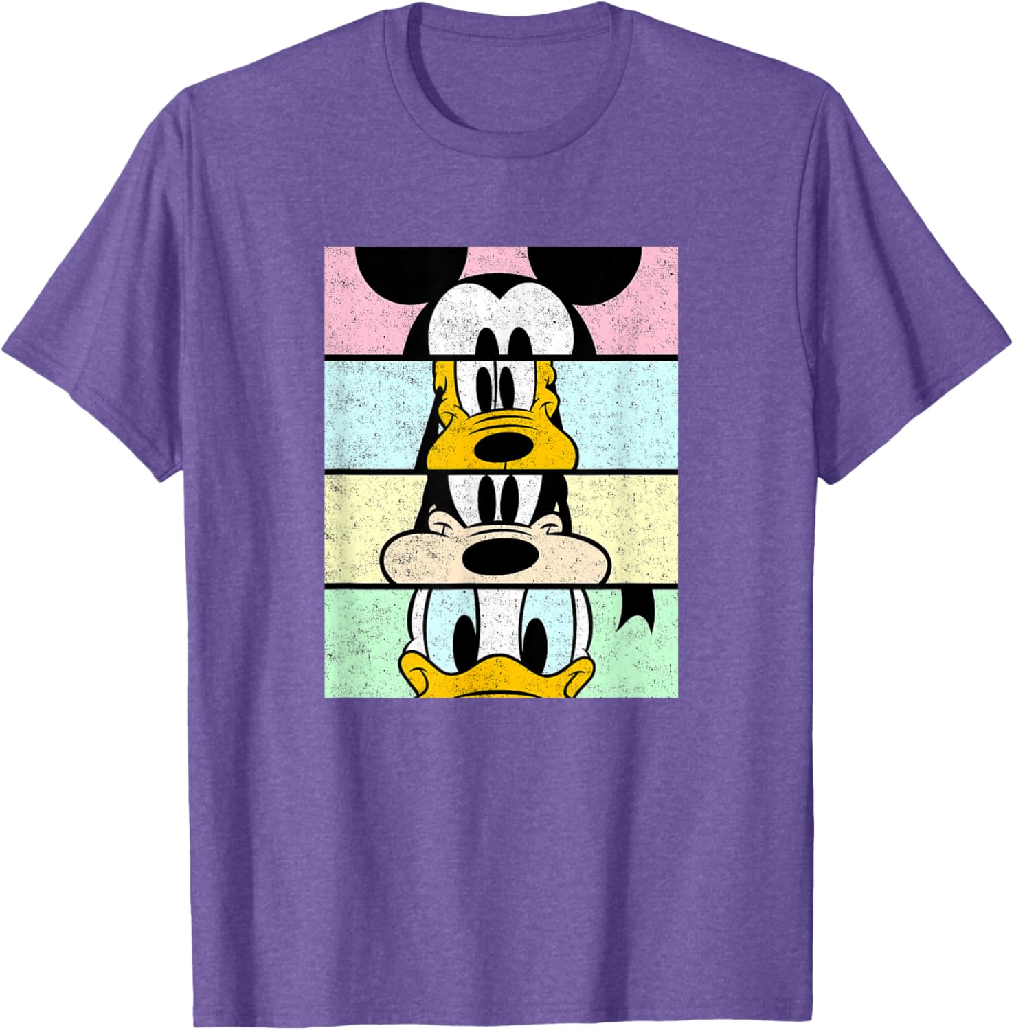 Disney Mickey And Friends Distressed Comic Panels T-Shirt for Fun Fans - 24