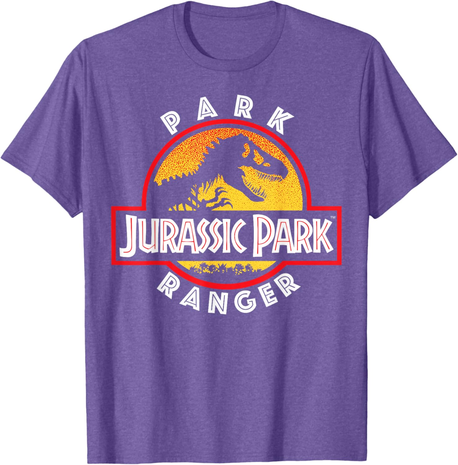 Jurassic Park Men's Black Dinosaur Graphic T-Shirt - Classic Fit Crew Neck - 4