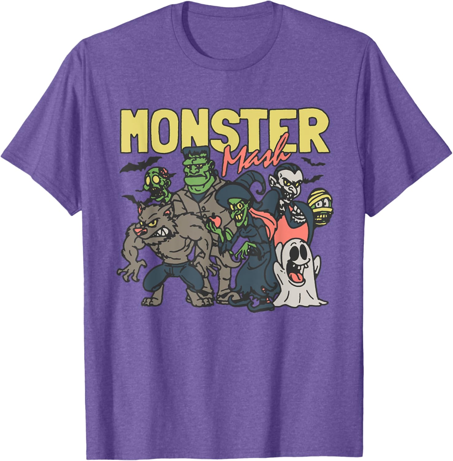Monster Mash Halloween T-Shirt Fun Costume Characters for Parties - 7