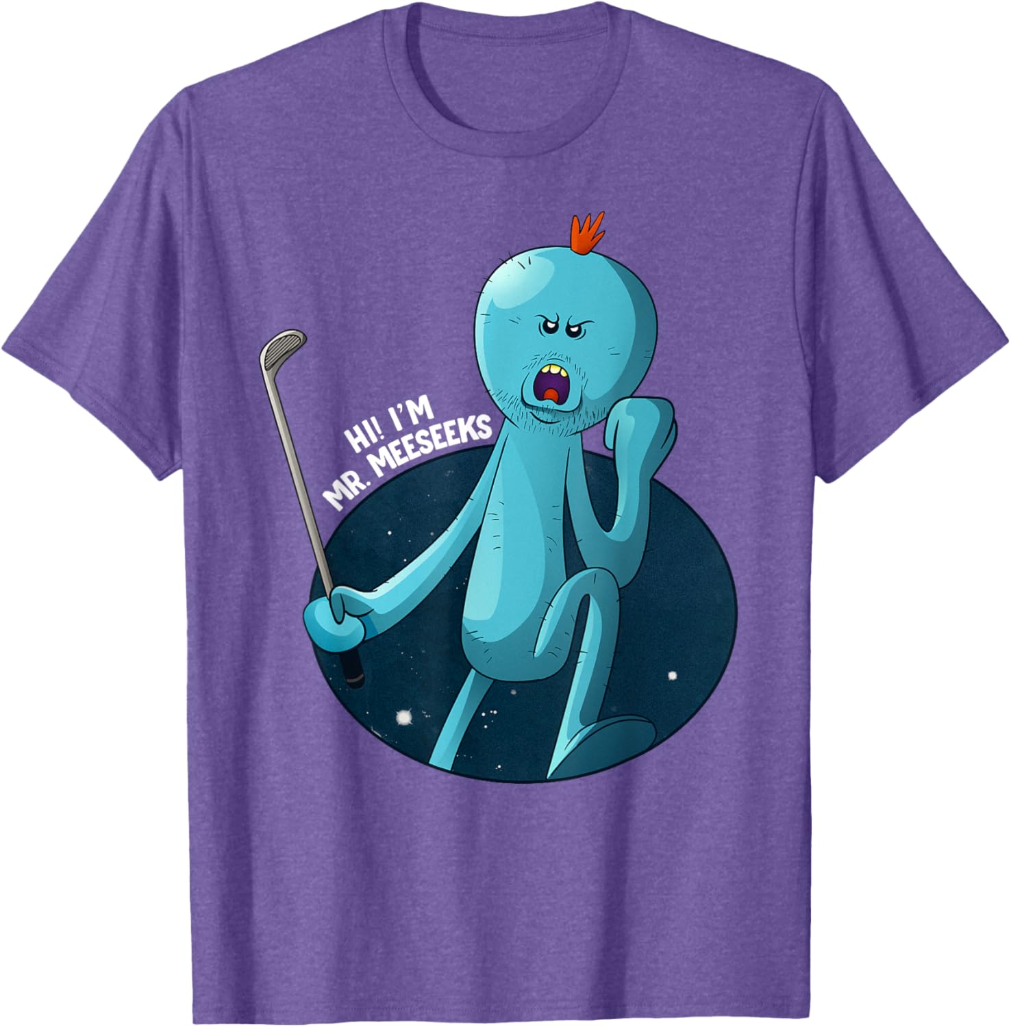 Mademark Rick and Morty Stressed Meeseeks T-Shirt Fun Graphic Tee - 1