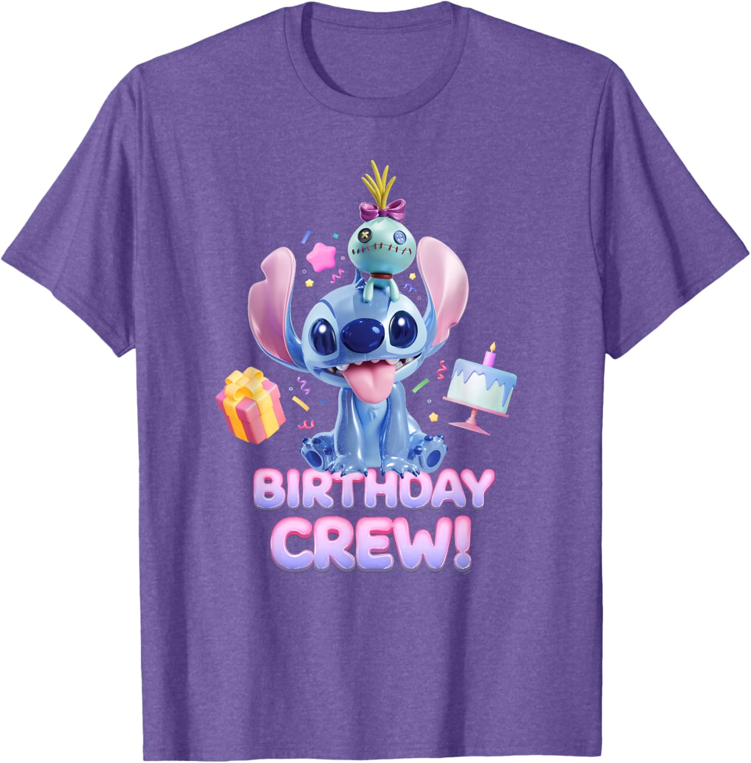 Disney Lilo & Stitch Big Shiny Birthday Crew T-Shirt for Fun Celebrations - 16