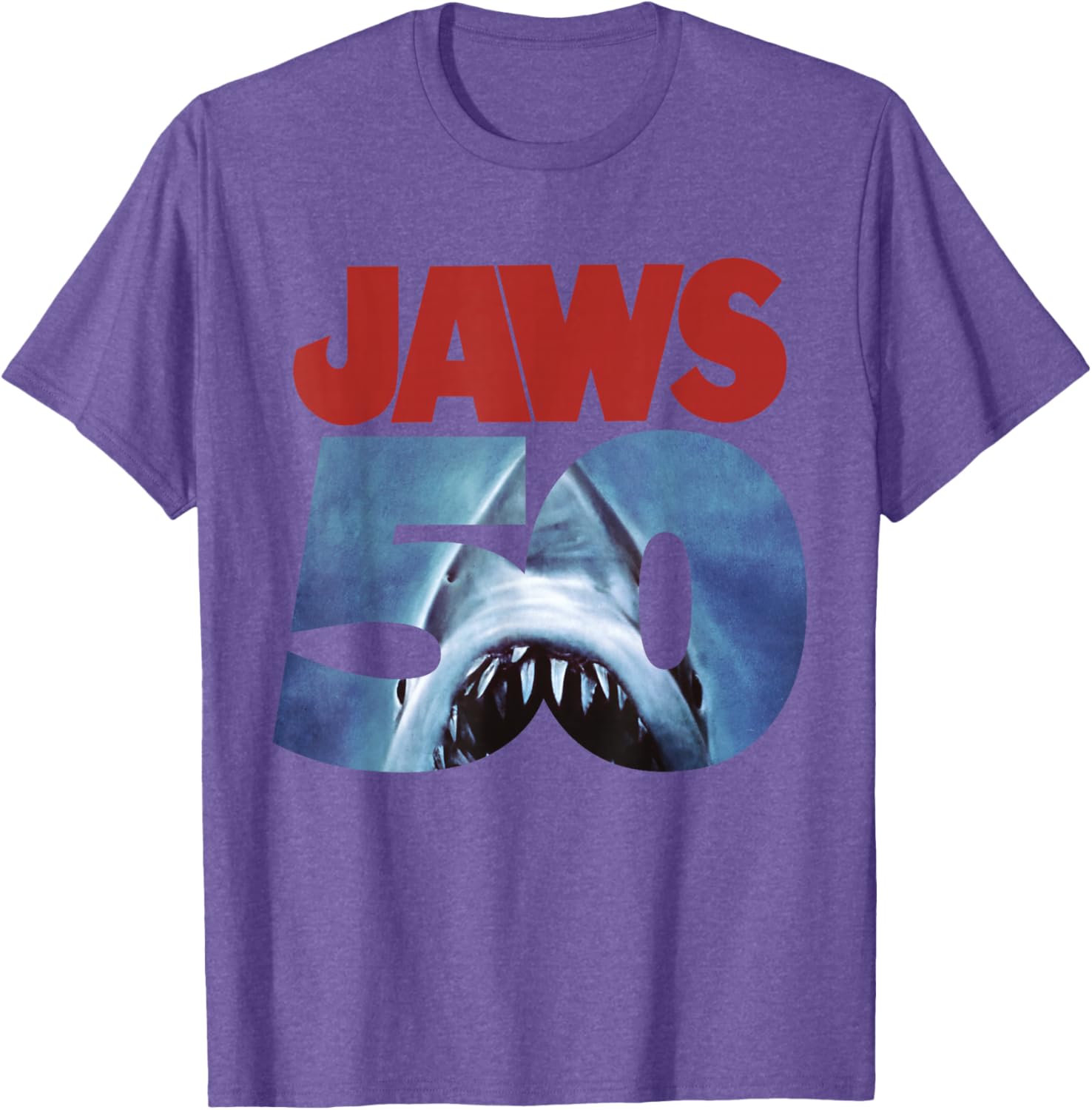 Jaws 50th Anniversary Front and Back T-Shirt for Movie Fans and Collectors - 1
