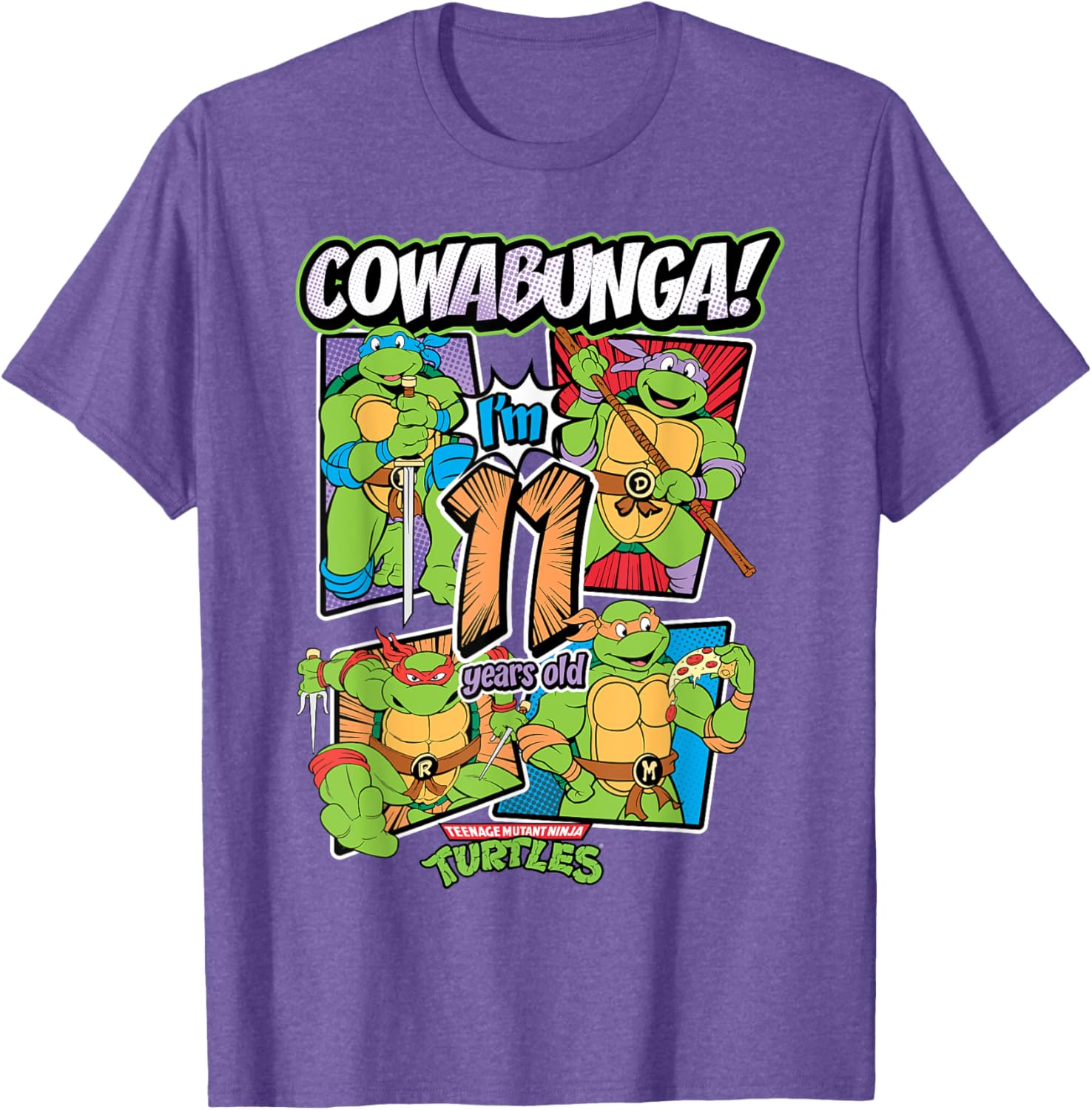 Mademark TMNT Cowabunga I'm 11 Years Old T-Shirt for Kids - 9