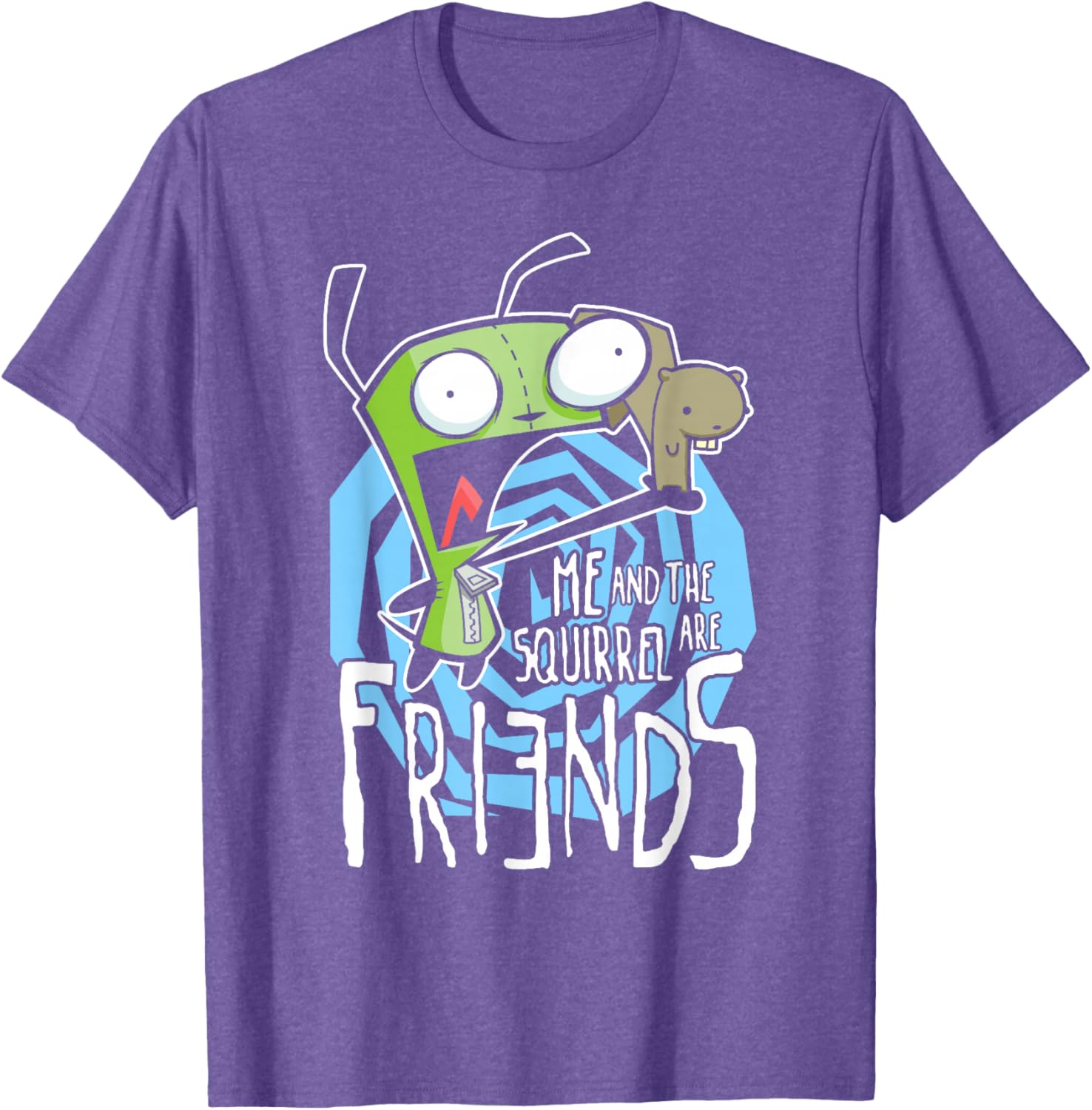 Invader Zim G.I.R Funny Logo T-Shirt with Squirrel Design for Fans - 3