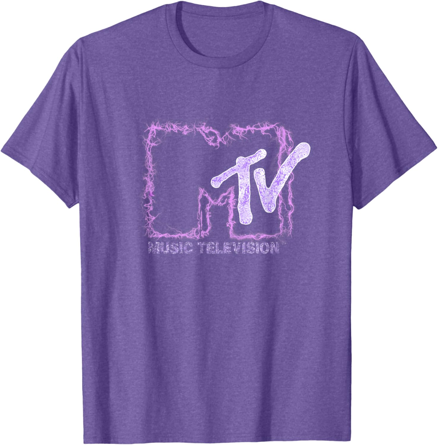 Mademark x MTV Official Logo T-Shirt with Purple Electric Flashes - 22