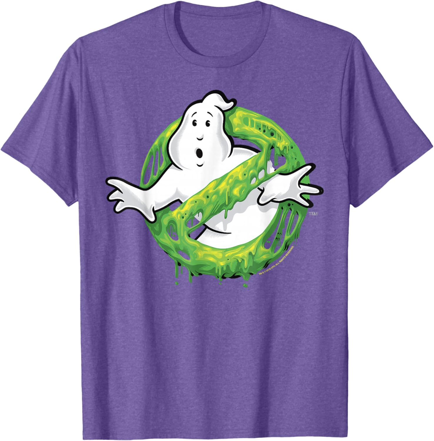 Ghostbusters Classic Slime Ghost Logo Graphic T-Shirt for Fans - 1