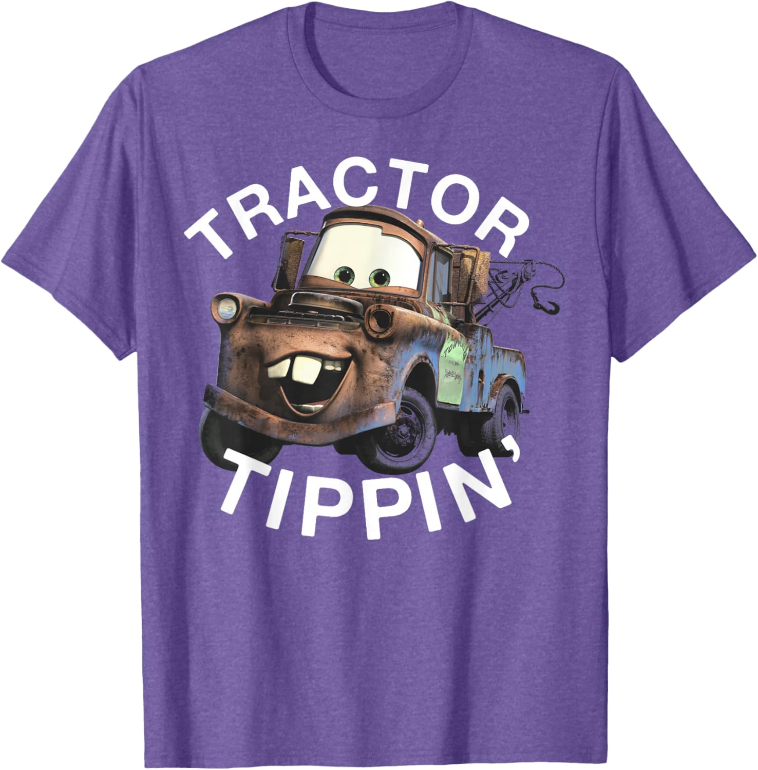 Disney Pixar Cars Mater Tractor Tippin Vintage Logo T-Shirt for Fans - 5
