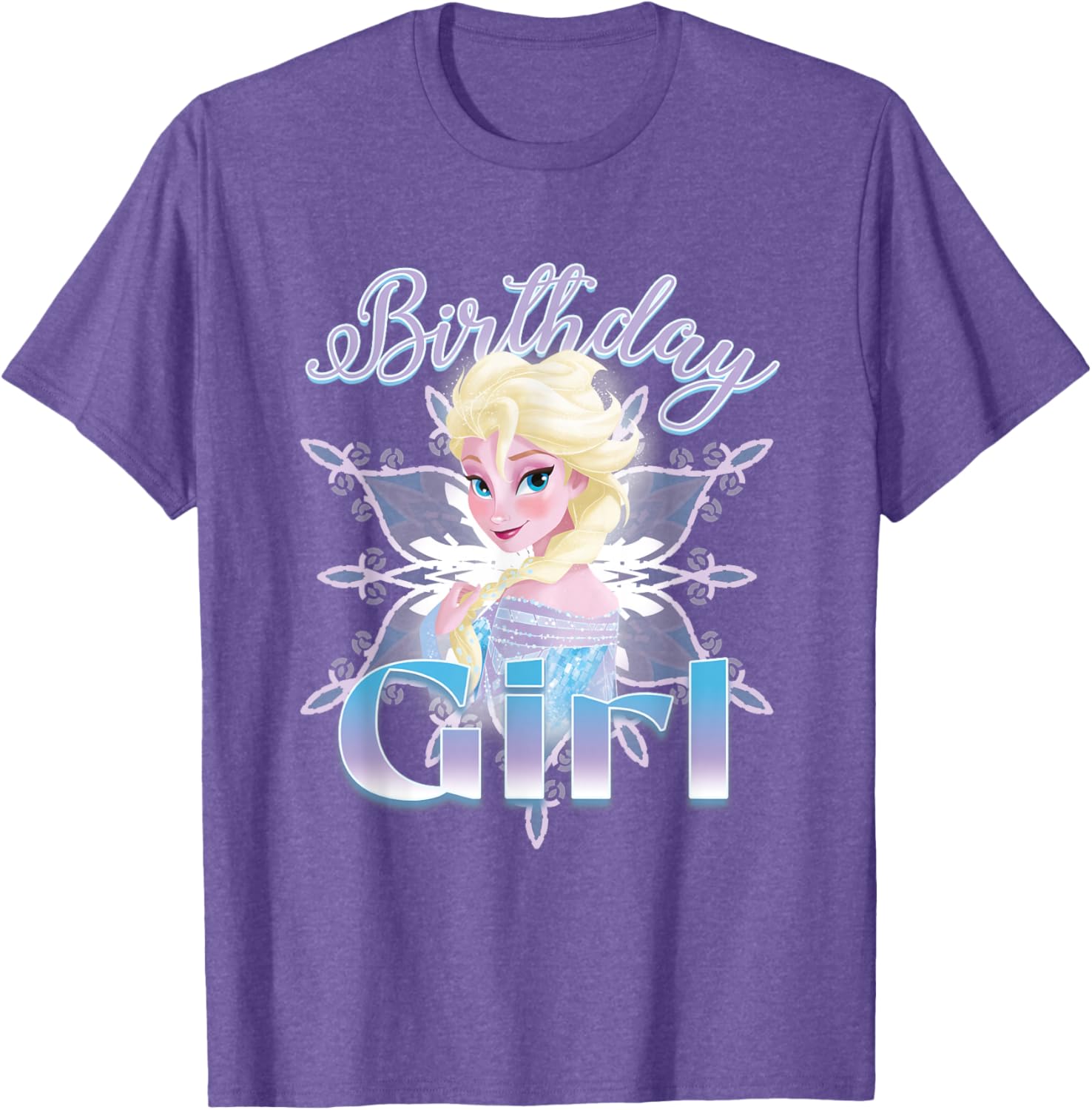 Disney Frozen Elsa Birthday Girl T-Shirt for Girls - Cute Graphic Tee - 6