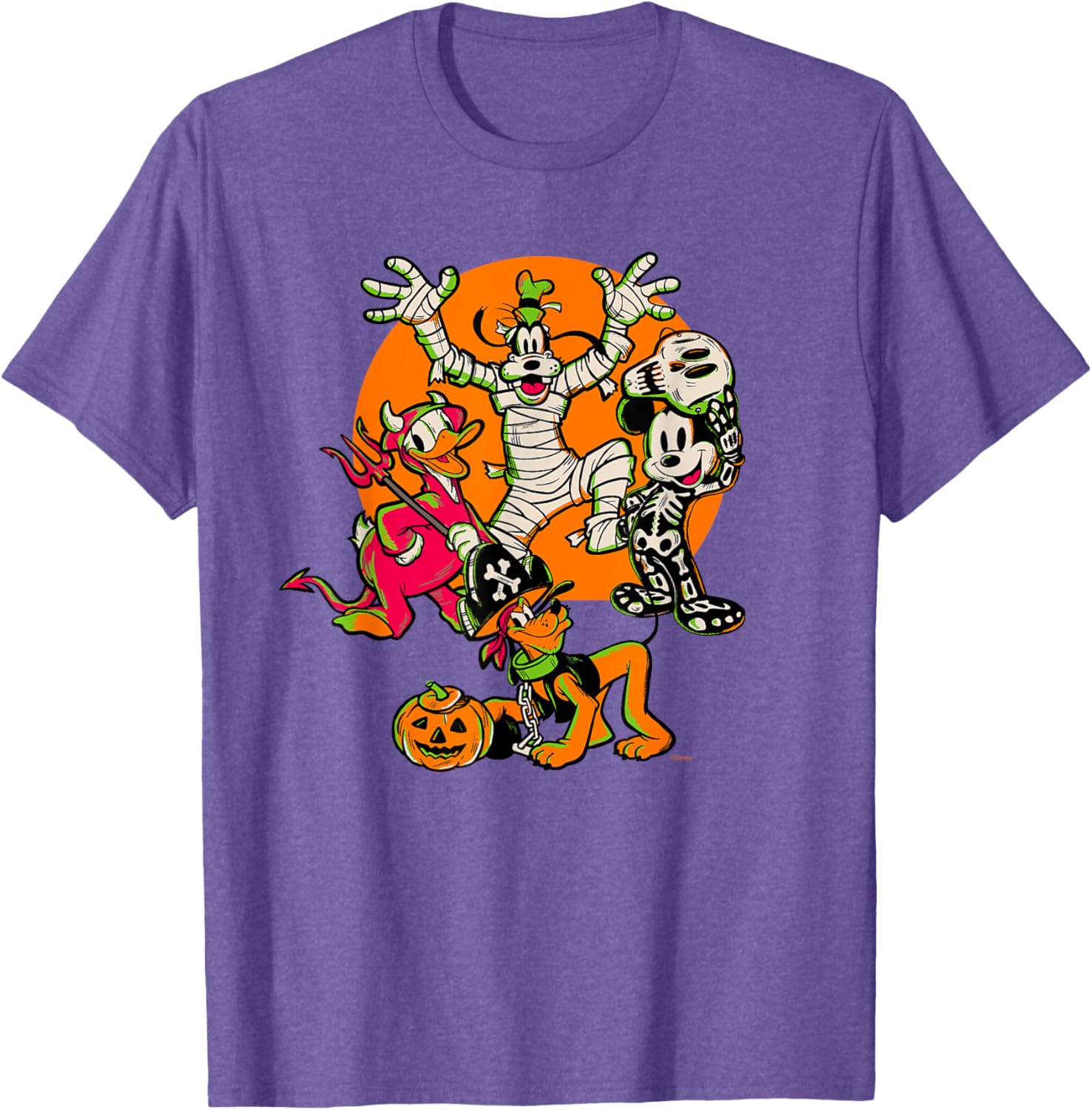 Disney 100 Mickey, Donald, Goofy & Pluto Halloween Costume T-Shirt - 1
