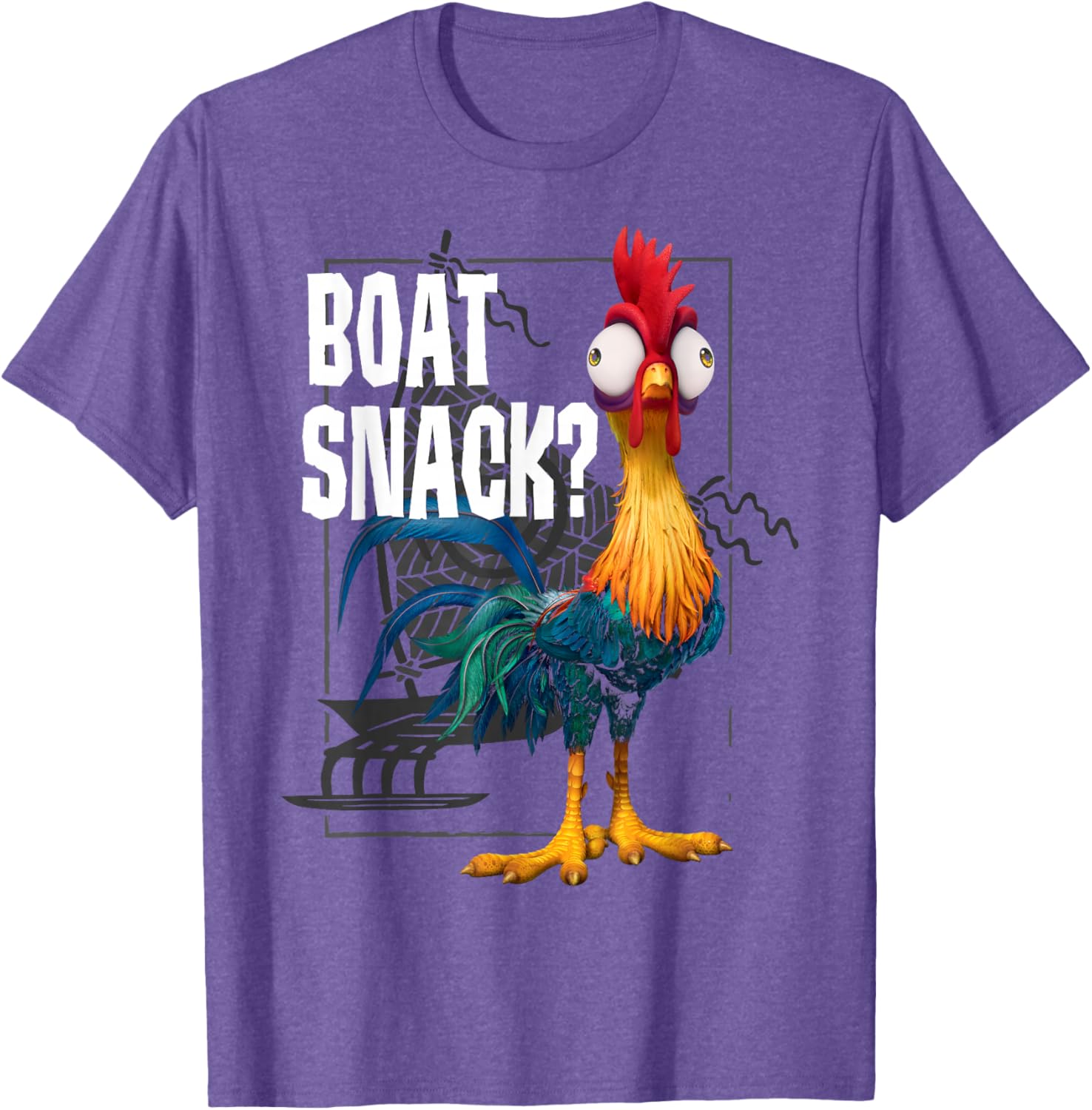Disney Moana Hei Hei Boat Snack T-Shirt Vintage Style for Fans - 6