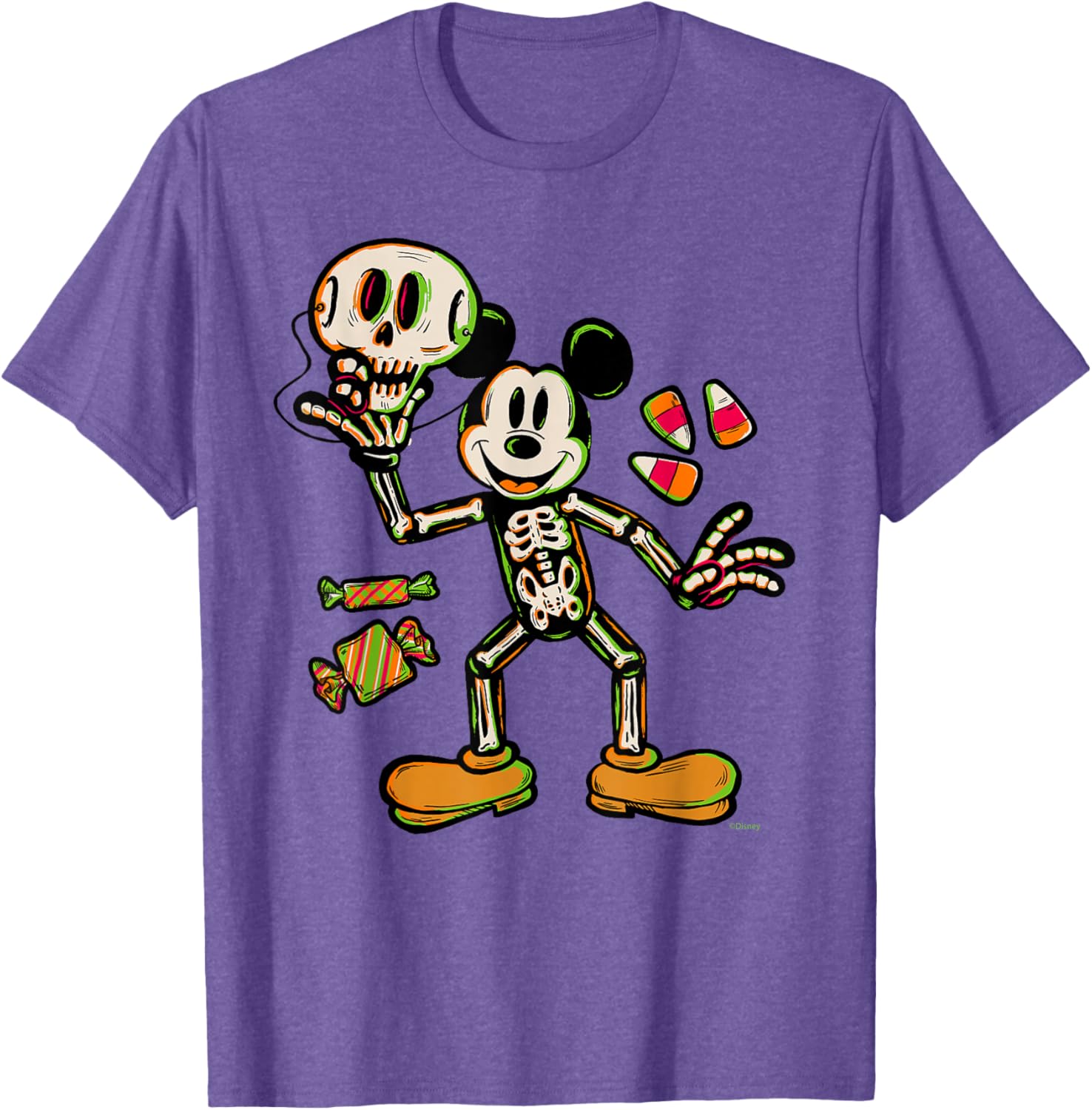 Mickey Mouse Halloween Trick or Treat Skeleton Costume T-Shirt for Kids - 2