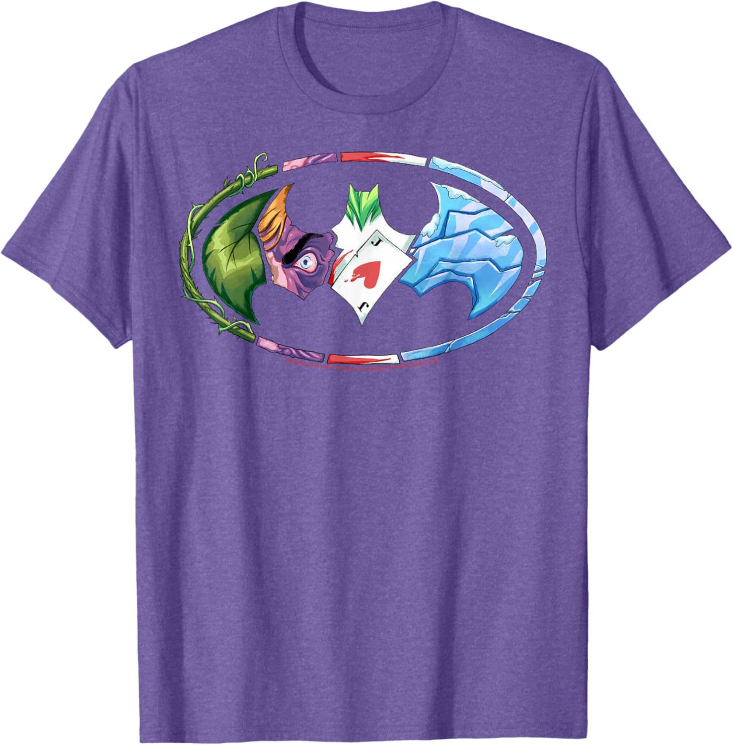 Batman Villains Logo T-Shirt for Fans of DC Comics Apparel - 1