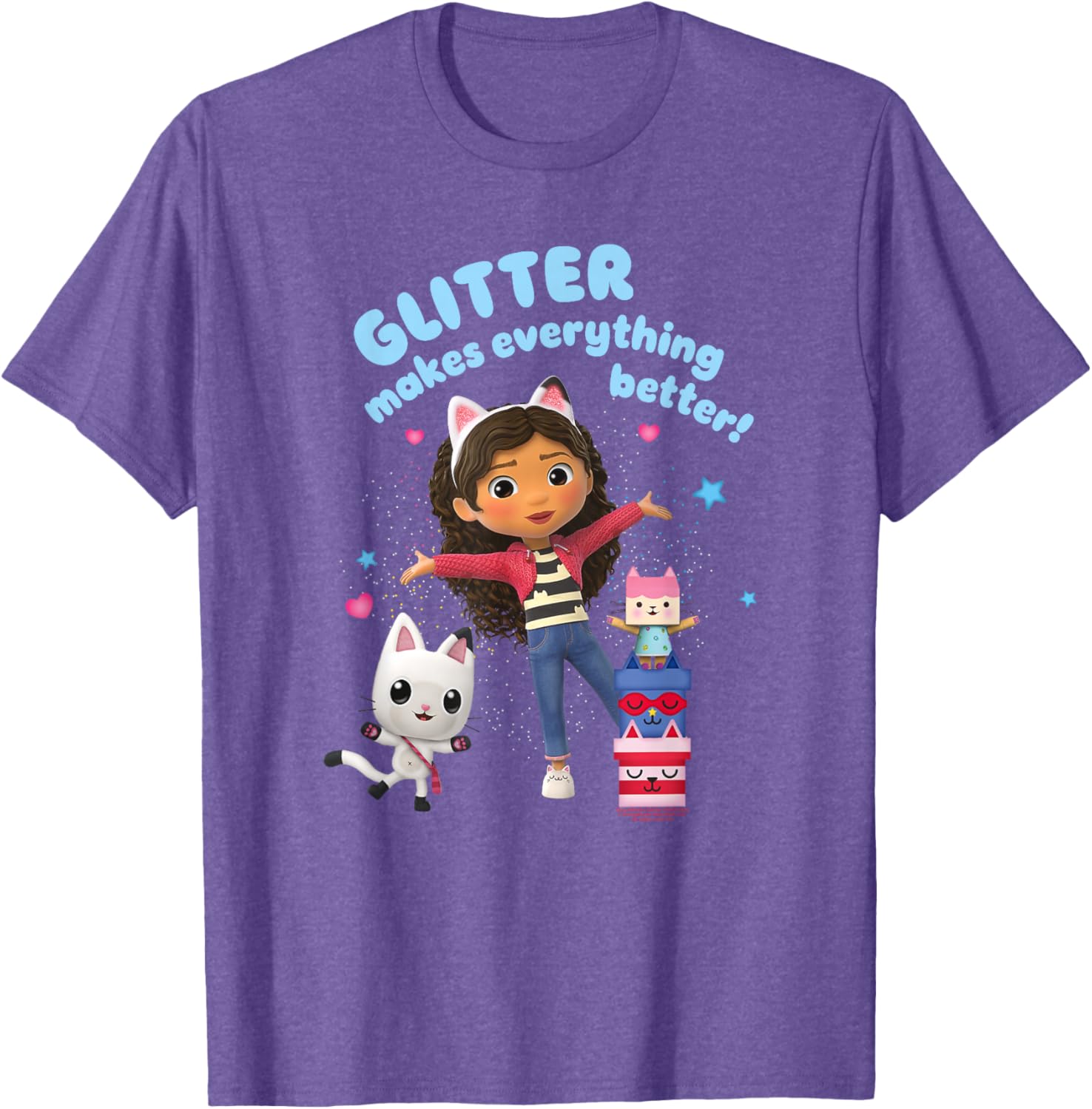 Gabby's Dollhouse Glitter Makes Everything Better T-Shirt for Kids - 5