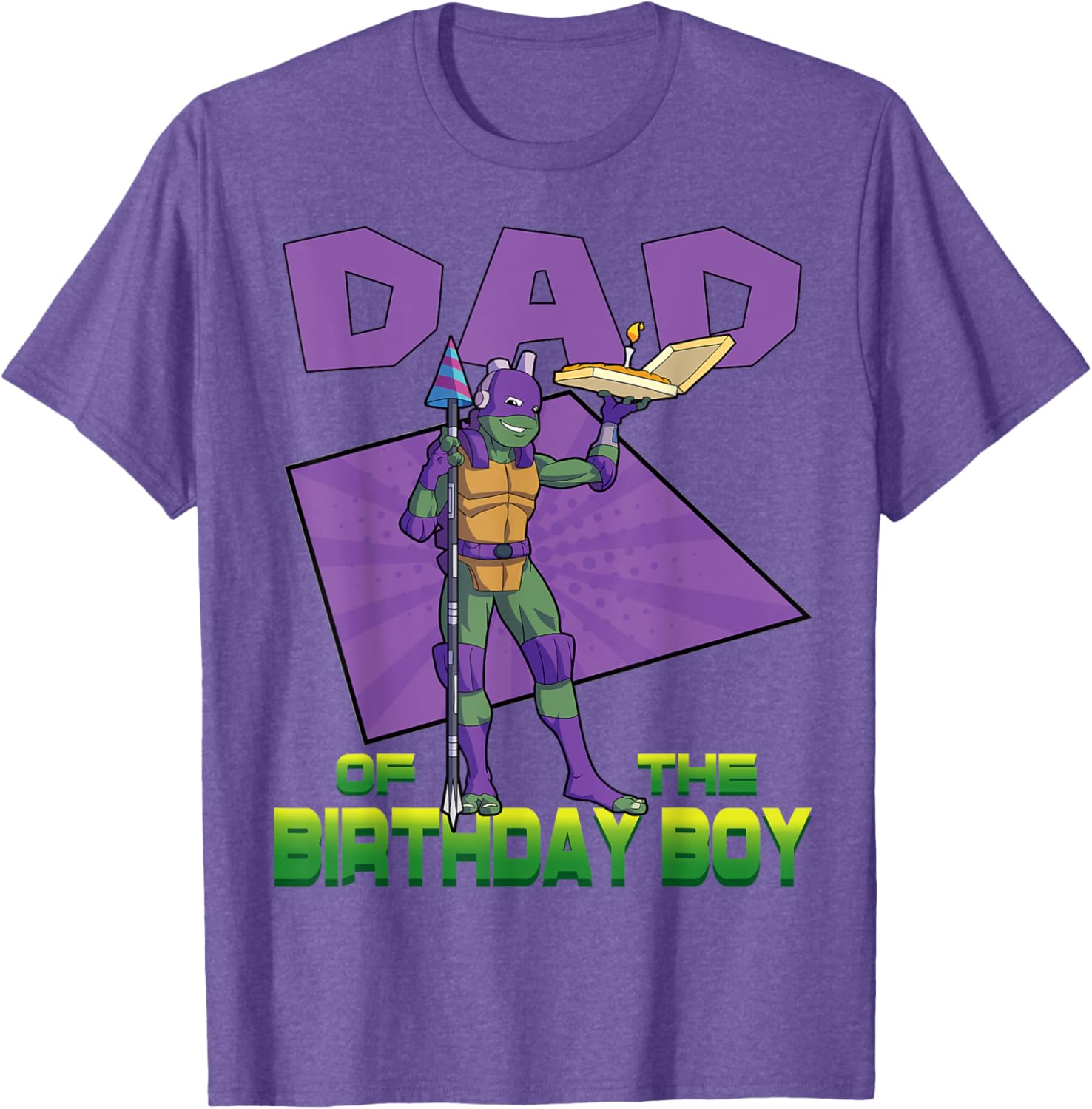 Mademark TMNT Donnie Daddy of the Birthday Boy Pizza Party T-Shirt - 6