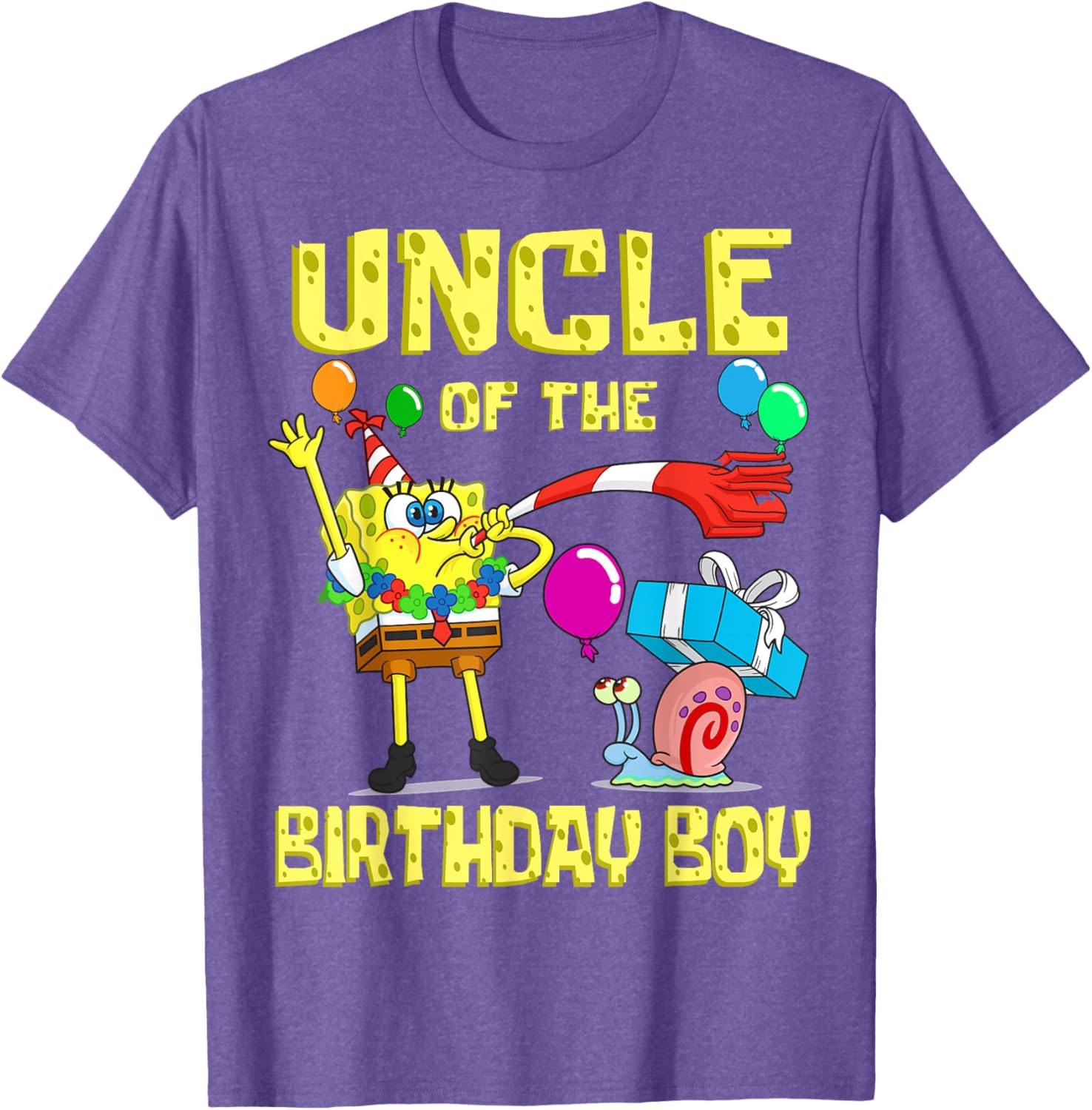 Mademark x SpongeBob SquarePants Birthday Party Uncle T-Shirt for Kids - 6