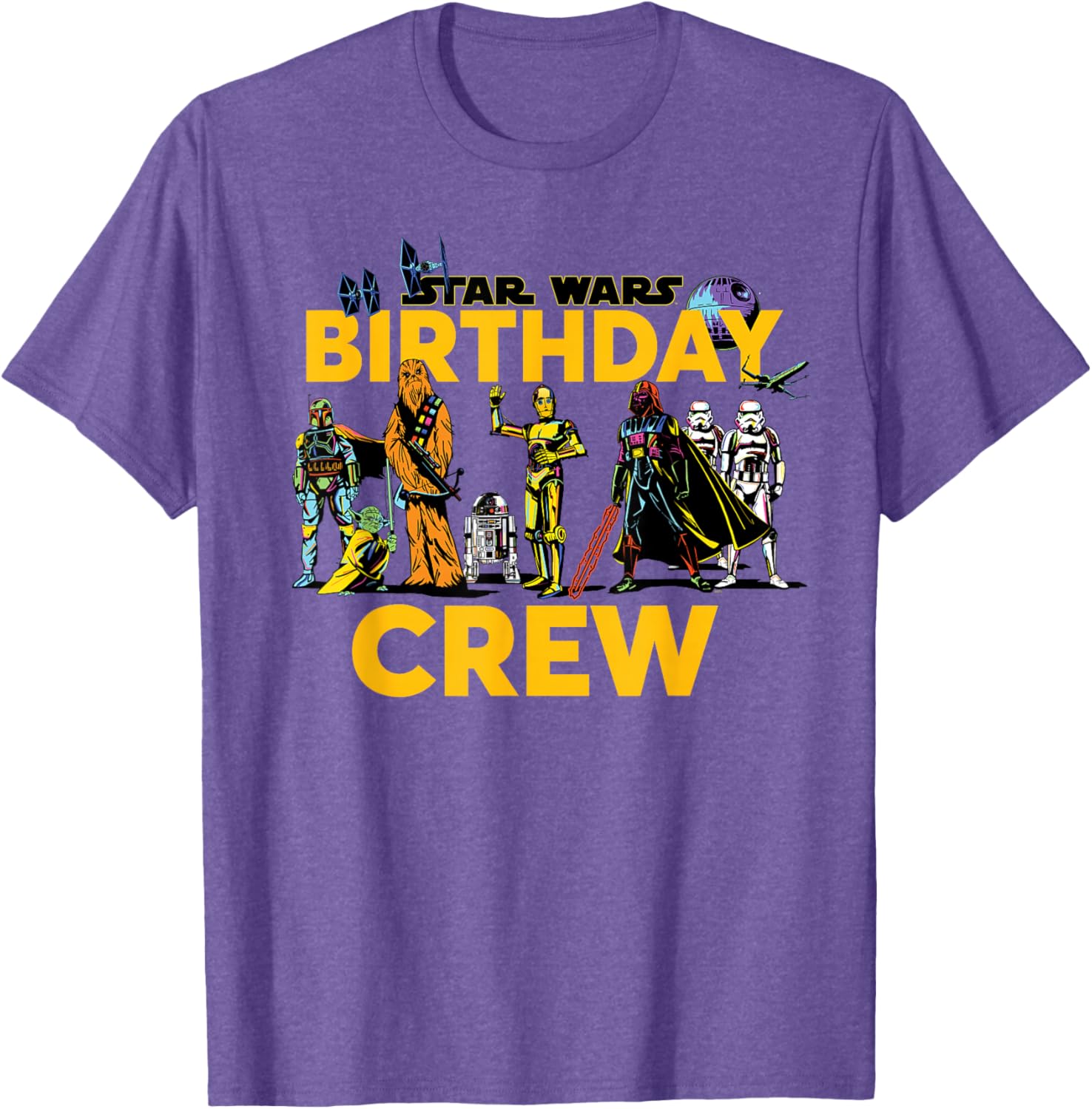 Star Wars Birthday Crew Matching T-Shirt for Classic Characters Fans - 12