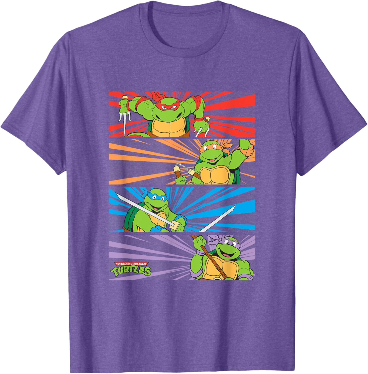 Retro TMNT T-Shirt Featuring Raphael, Michelangelo, Donatello, Leonardo - 6