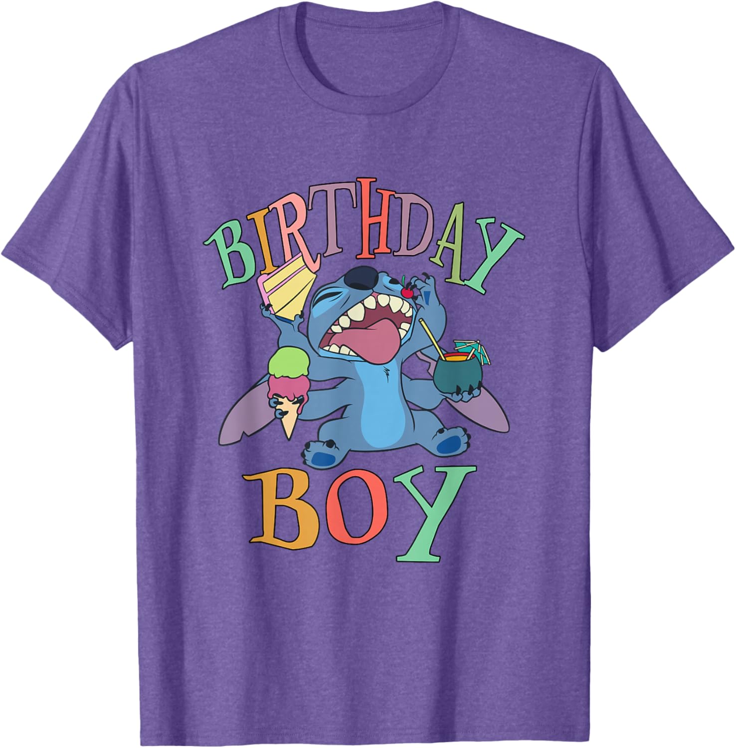 Disney Lilo and Stitch Birthday Boy T-Shirt with Fun Stitch Design - 8