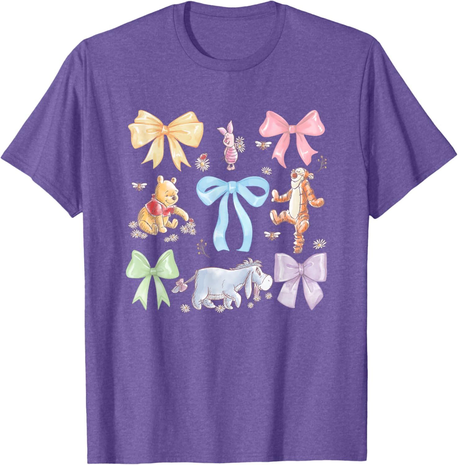 Disney Winnie the Pooh Cute Chest Logo T-Shirt for Kids and Adults - 1