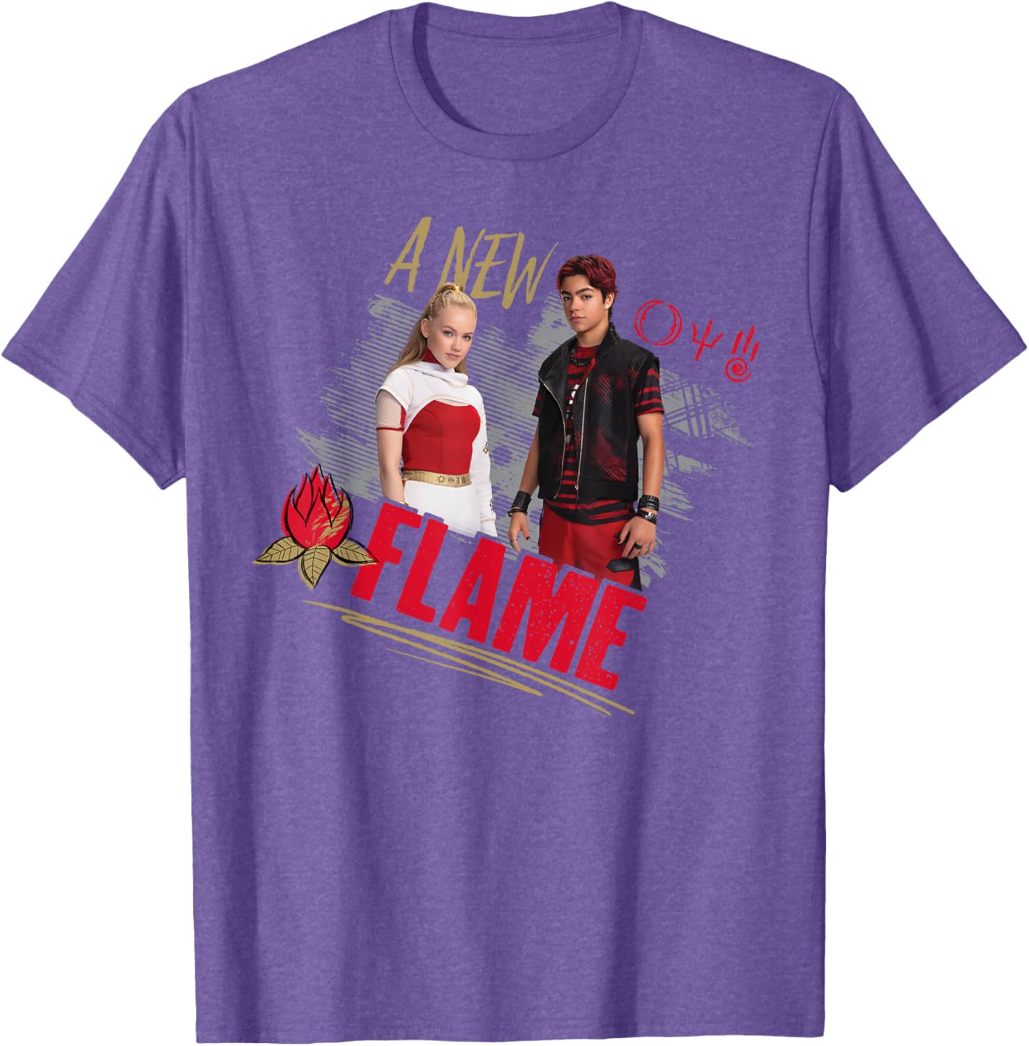 Disney Zombies 4 Nova and Victor A New Flame T-Shirt for Fans - 7