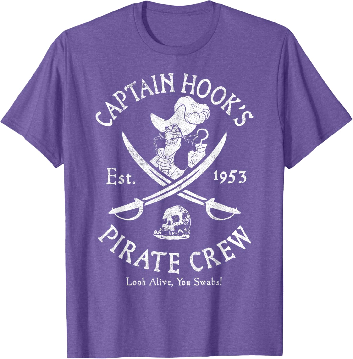 Disney Peter Pan Captain Hook Pirate Crew T-Shirt Established 1953 - 5