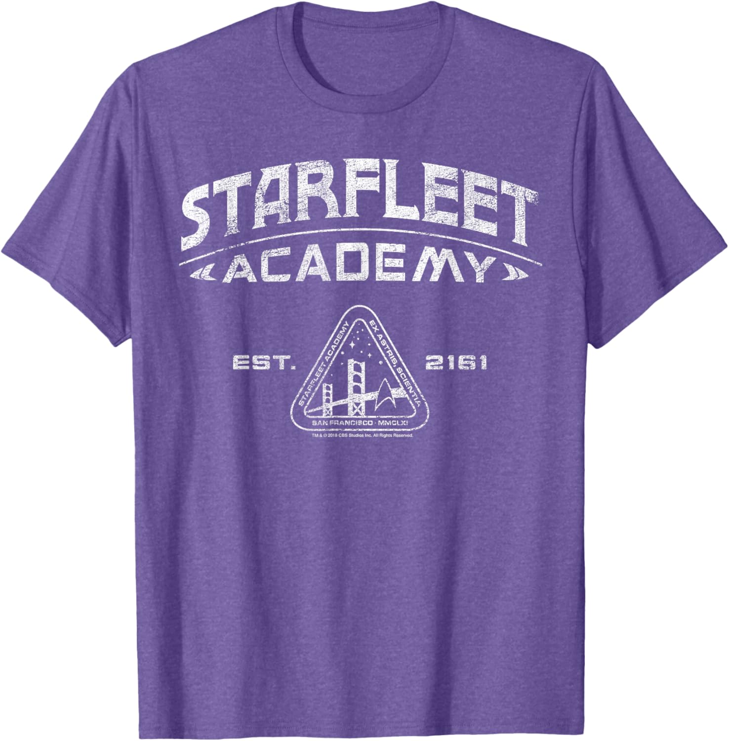 Vintage Star Trek Starfleet Academy 2161 Collegiate T-Shirt for Fans - 9